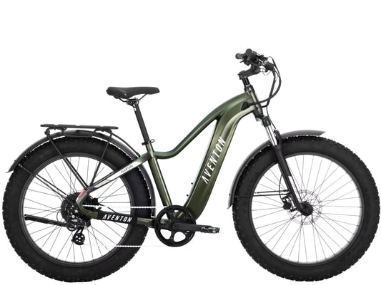 Aventon Aventure.2 Hardtail All Terrain Electric Bike Camouflage Side profile