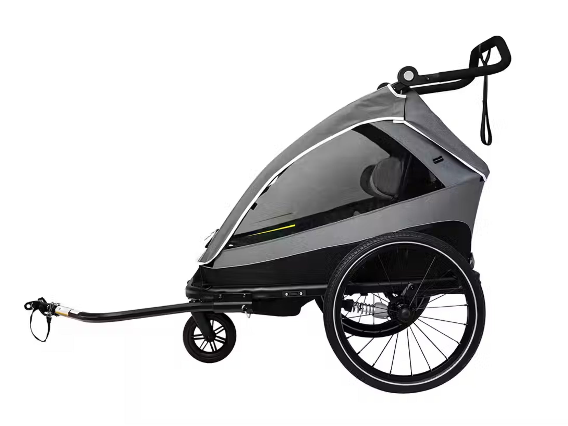 Aventon Double Seat Child Trailer Side View

