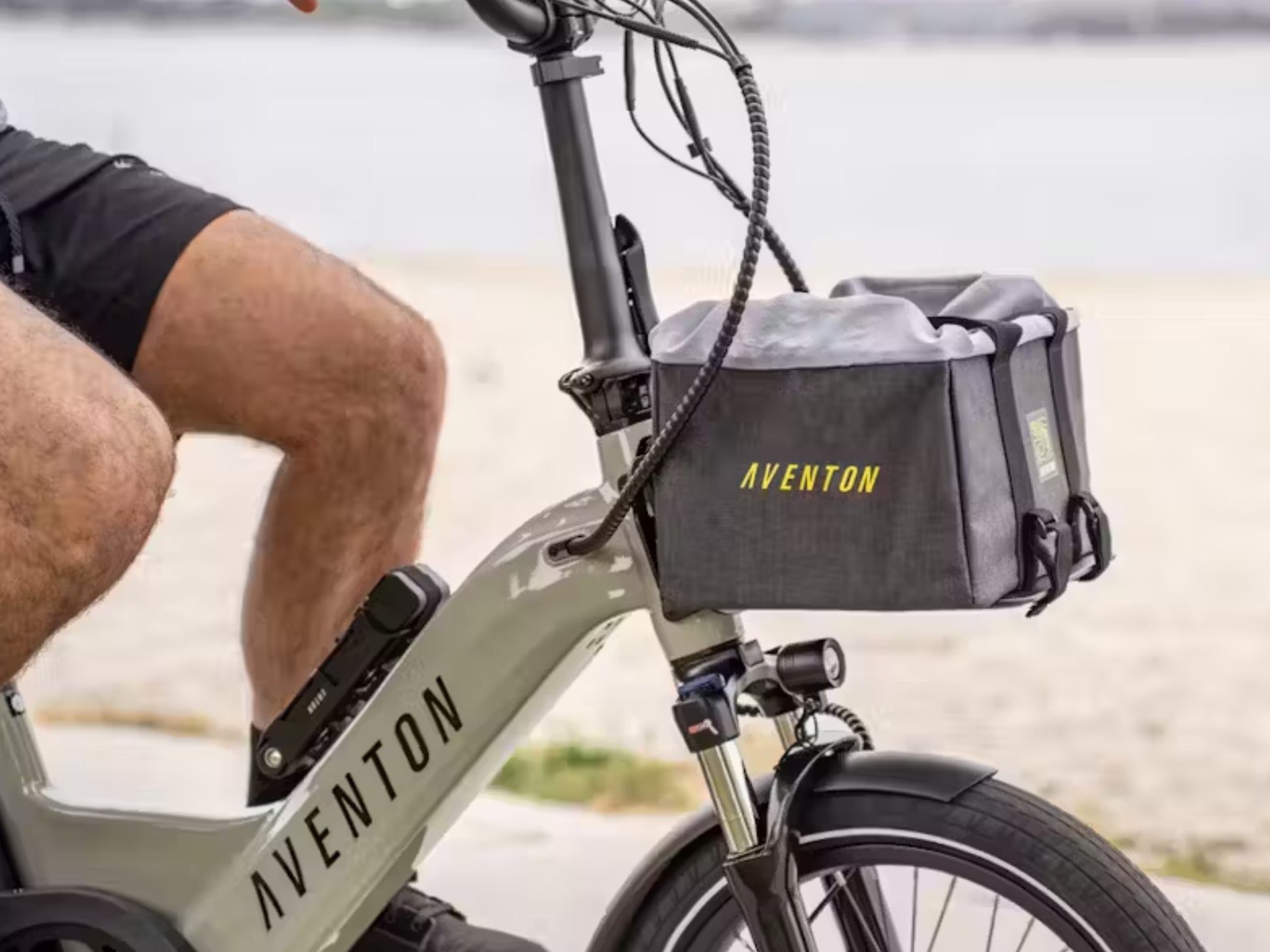 Aventon Front Bag Shown installed