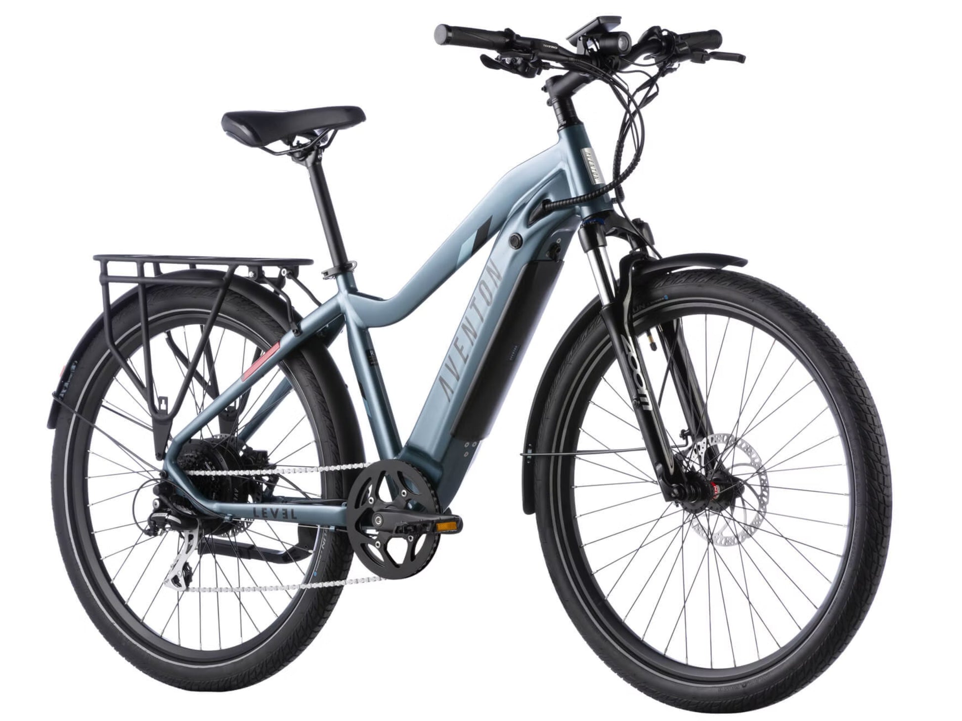 Aventon Level 2 eBike Road / commuter Glacier Forward facing view
