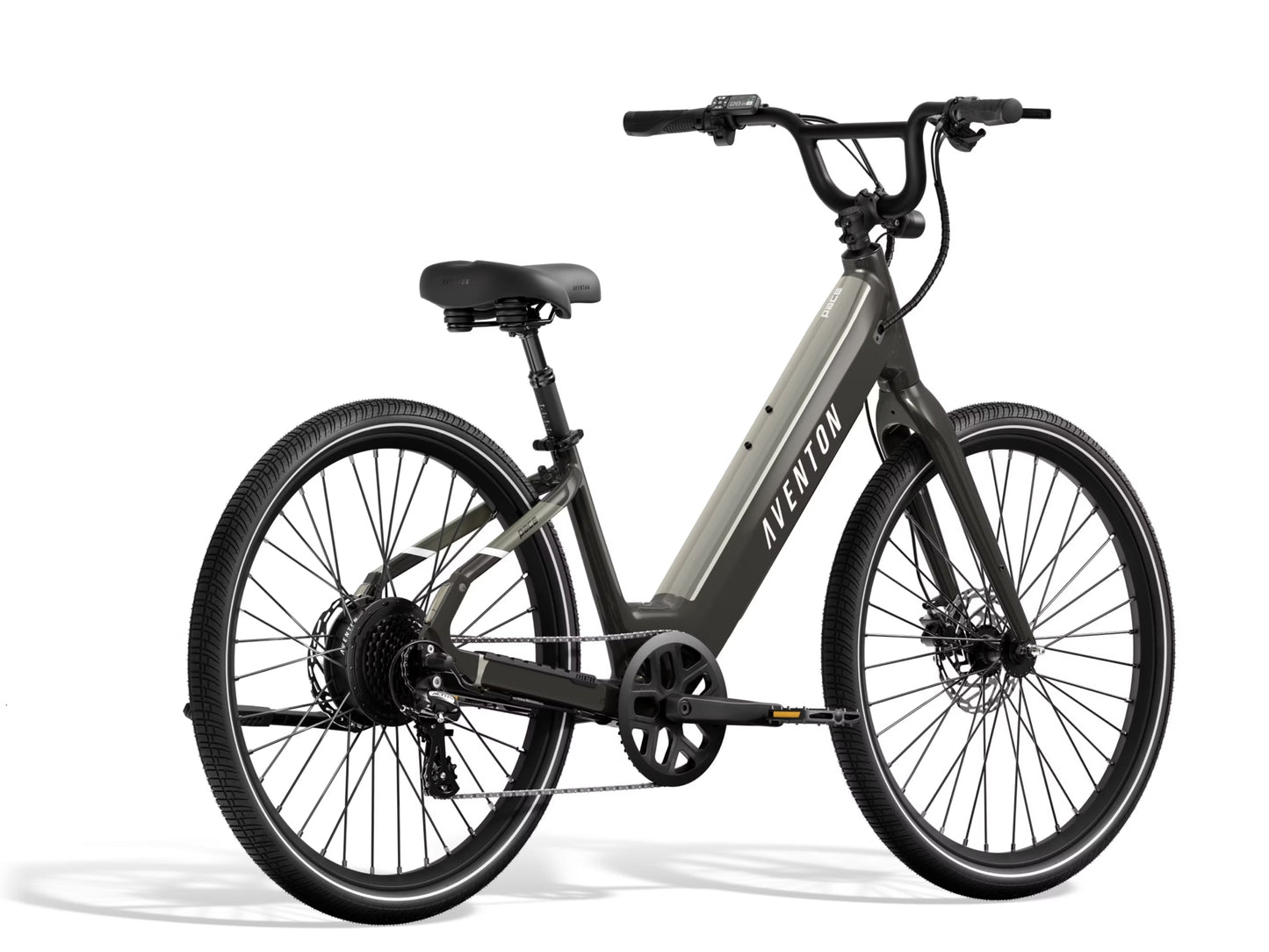 Aventon Pace 4 Step Through High speed eBike Road / commuter Flint  Rear Facing View