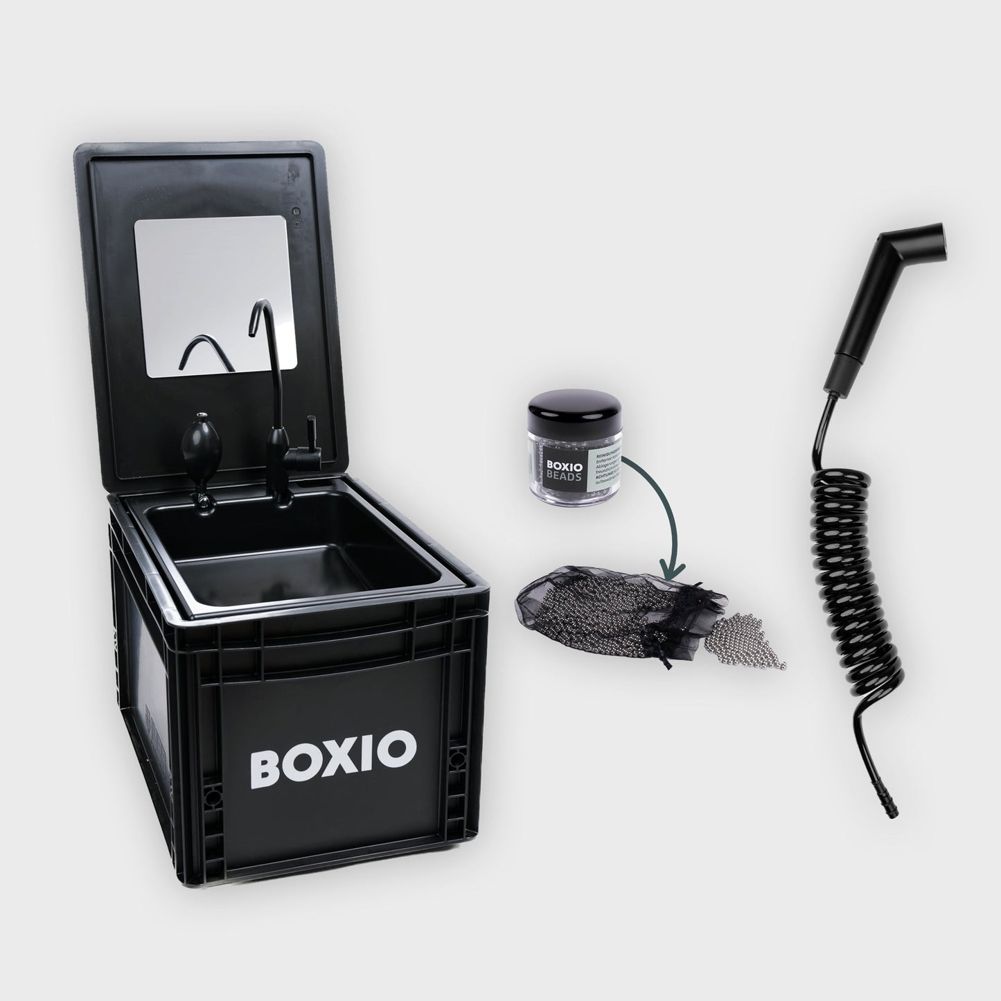 BOXIO WASH PLUS — Portable Sink Starter Set