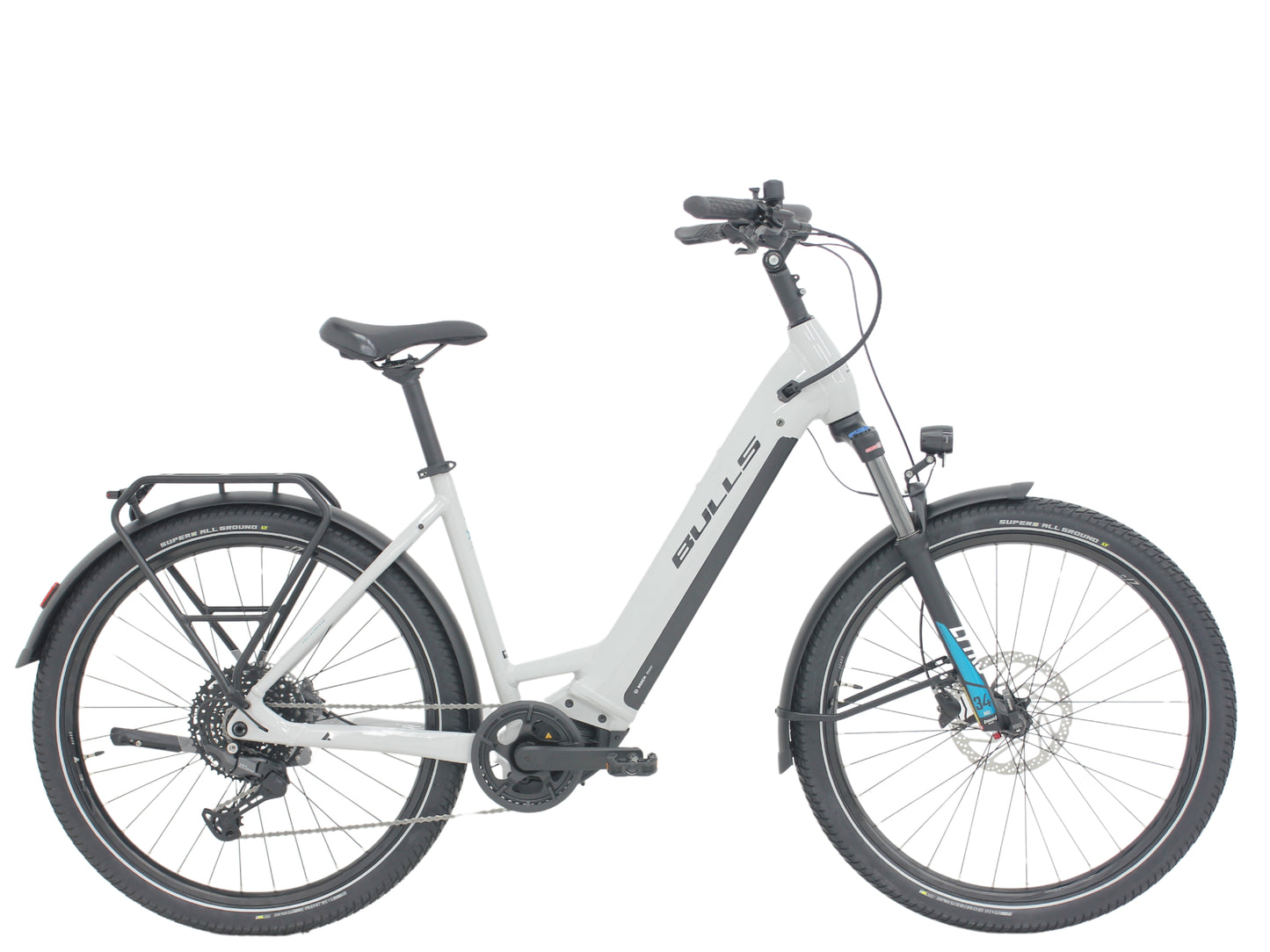 Bulls Iconic S High speed Low Step Road / commuter electric bike Light grey Side profile