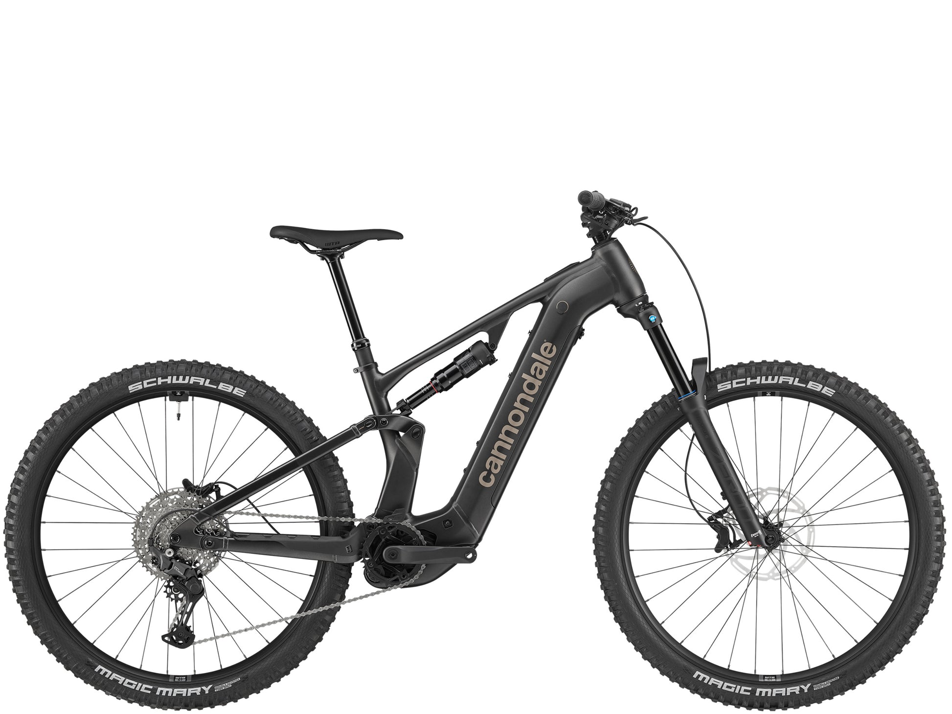 Cannondale Moterra 4 Full suspension eMTB Obsidian Side profile
