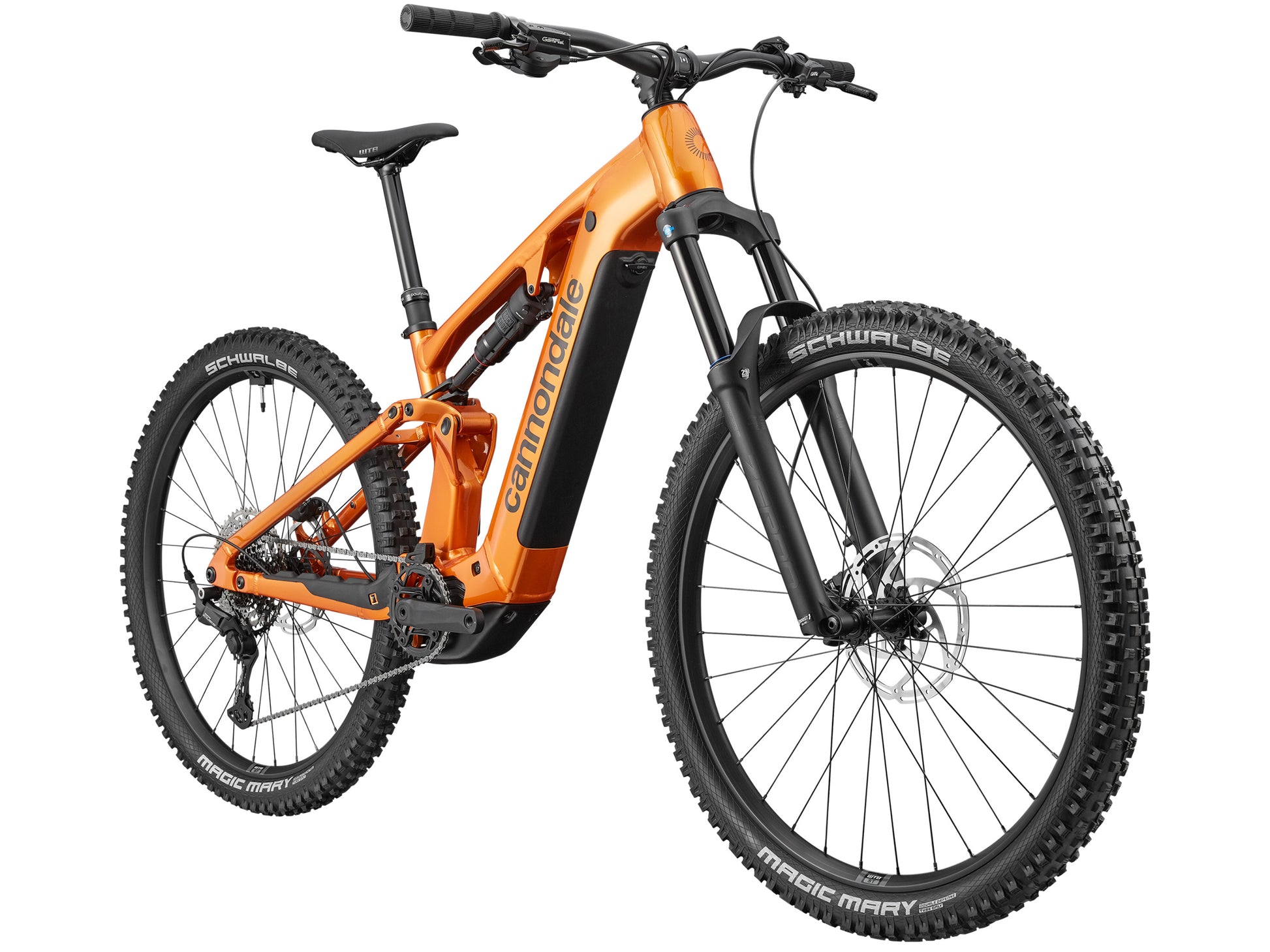 Cannondale Moterra 4 Full suspension eMTB Tiger's eye Forward facing view
