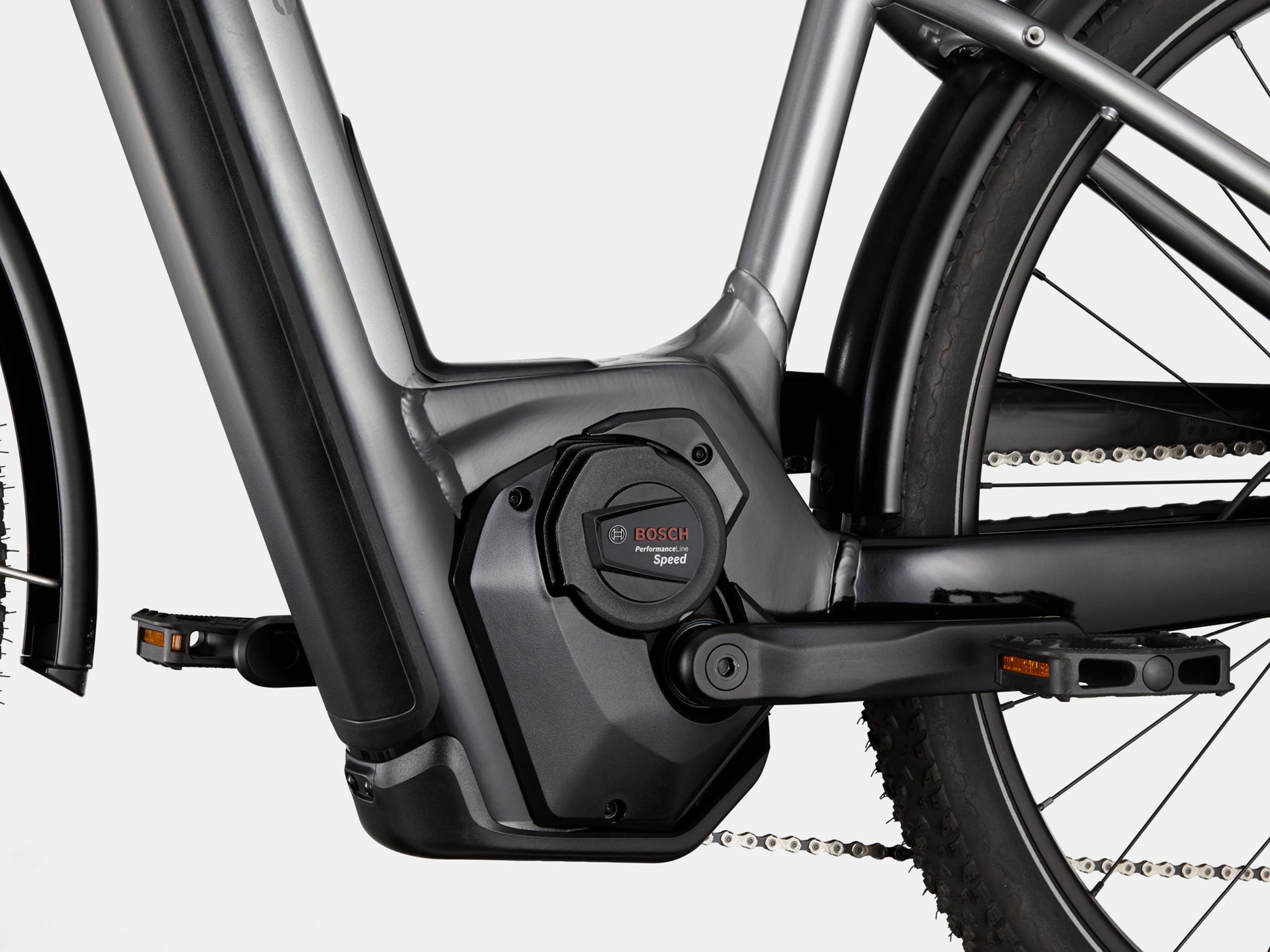 Cannondale Tesoro X 1 Electric bike High Speed Road / Commuter Grey Motor closeup