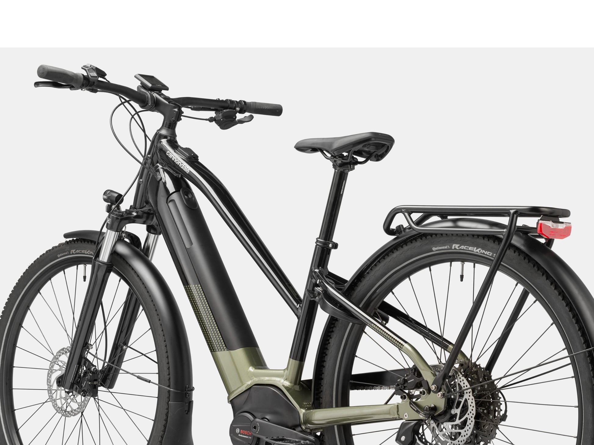 Cannondale Tesoro X 2 Electric bike High Speed Road / Commuter Mantis Rear facing view