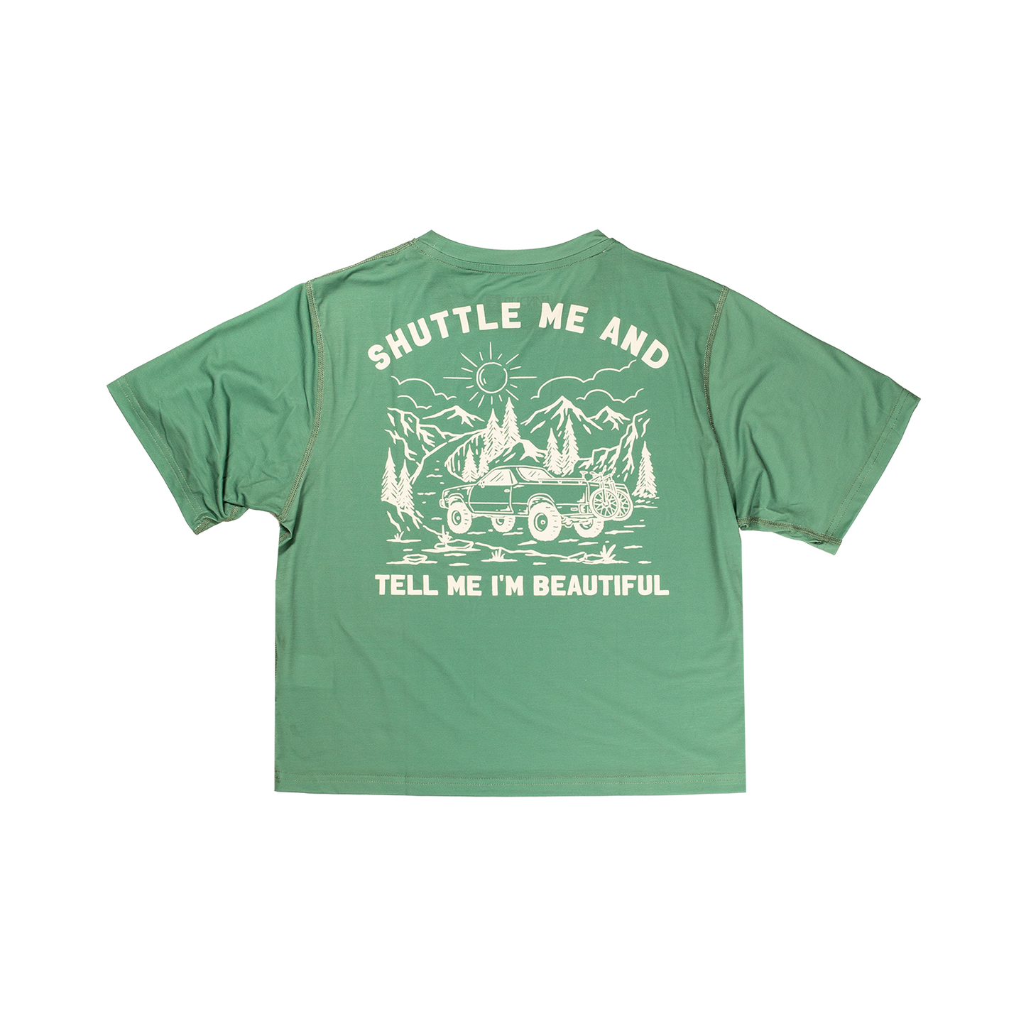 Handup ActiviTEE - Cropped Shuttle Me Sage Green