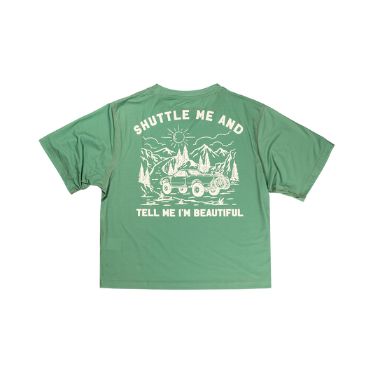 Handup ActiviTEE - Cropped Shuttle Me Sage Green
