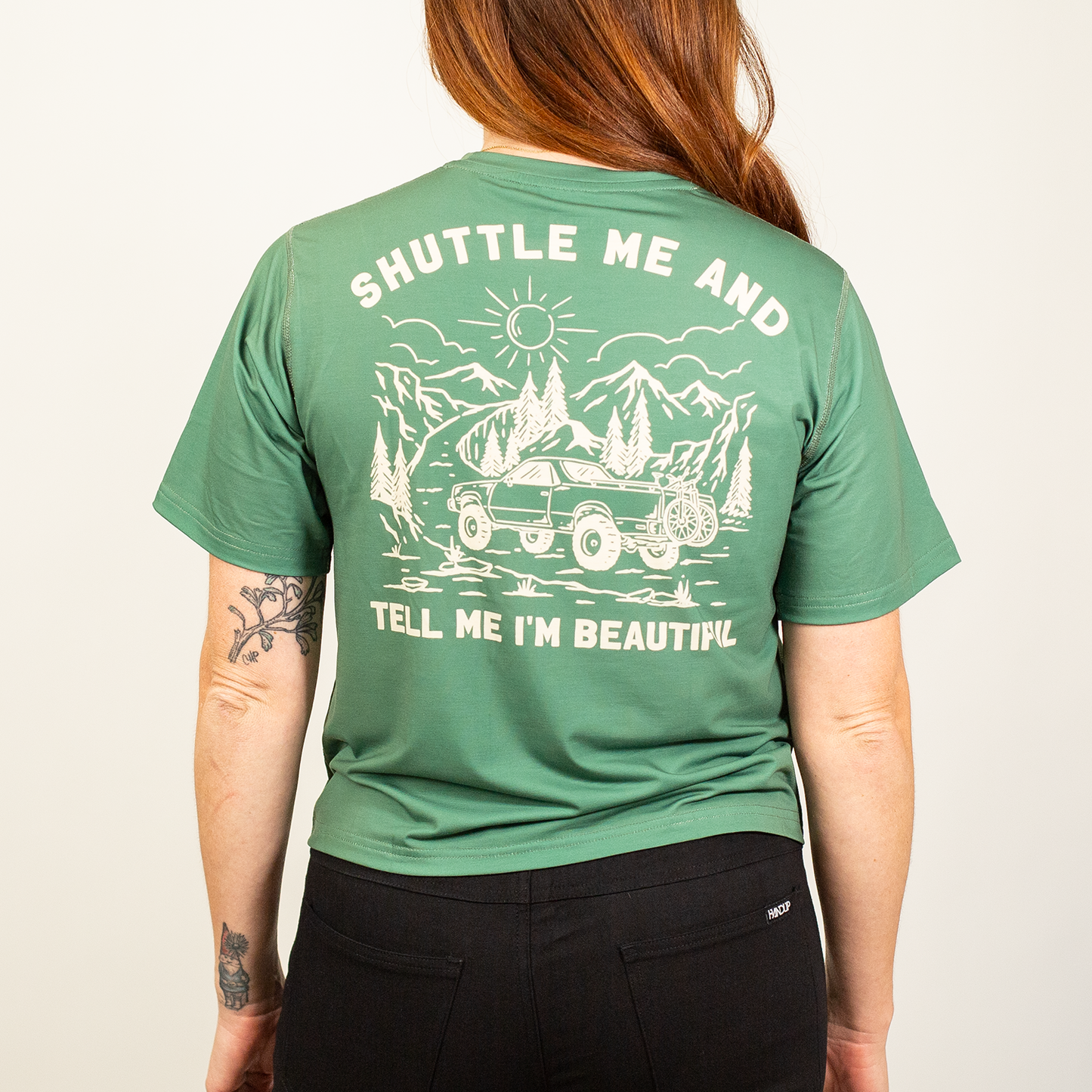Handup ActiviTEE - Cropped Shuttle Me Sage Green