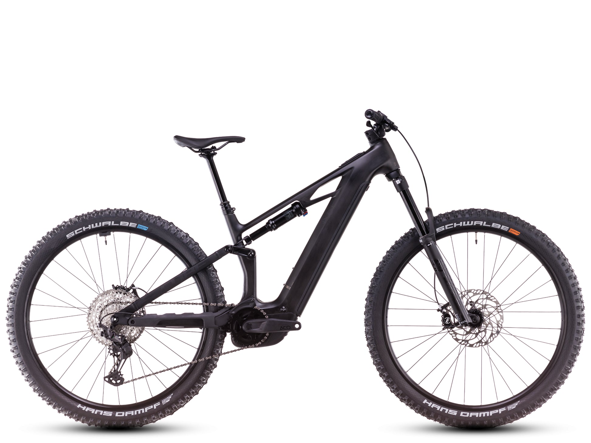 Cube Stereo Hybrid One44 Race Full suspension eMTB Blackline Side profile