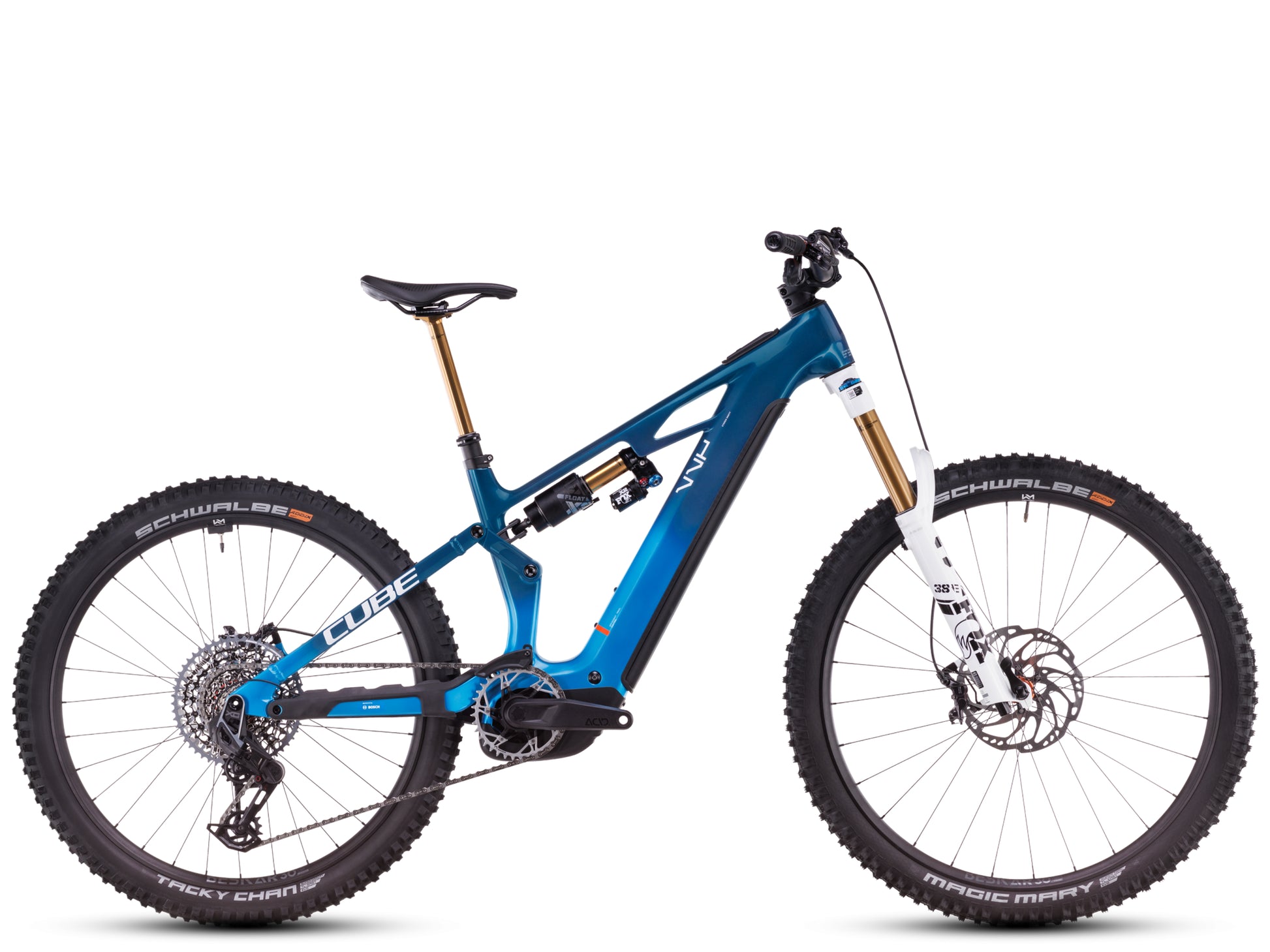 Cube Stereo Hybrid One77 AT Full Suspension eMTB Actionteam Side profile