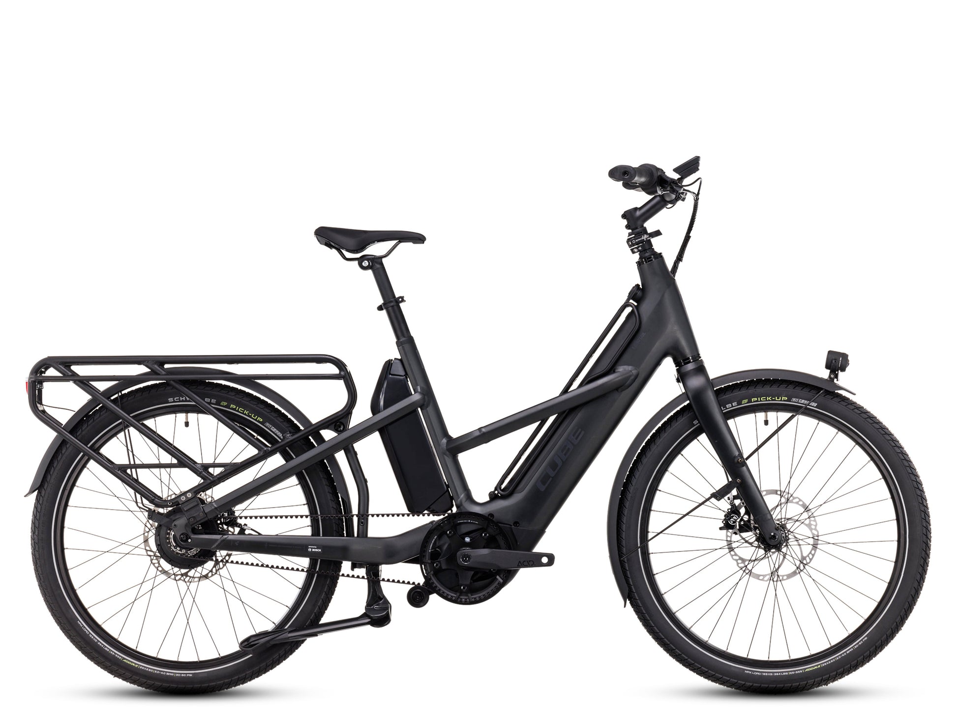 Cube Longtail Hybrid 725 grey 'n' reflex side profile Cargo
