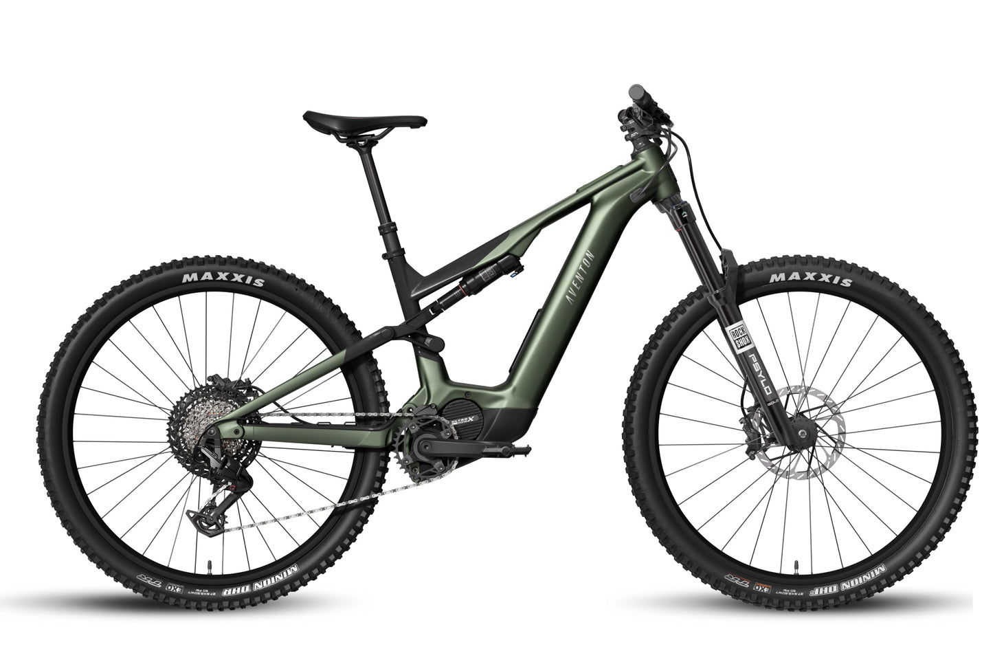 Aventon Current ADV Camouflage electric mountain bike side profile