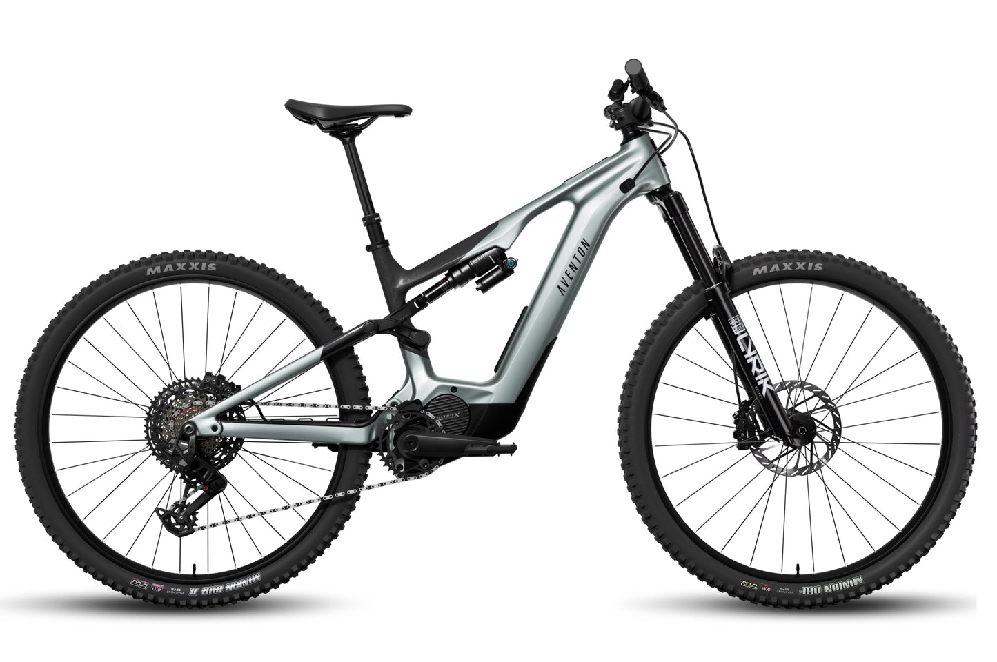 Aventon Current EXP Glacier Mint electric mountain bike side profile
