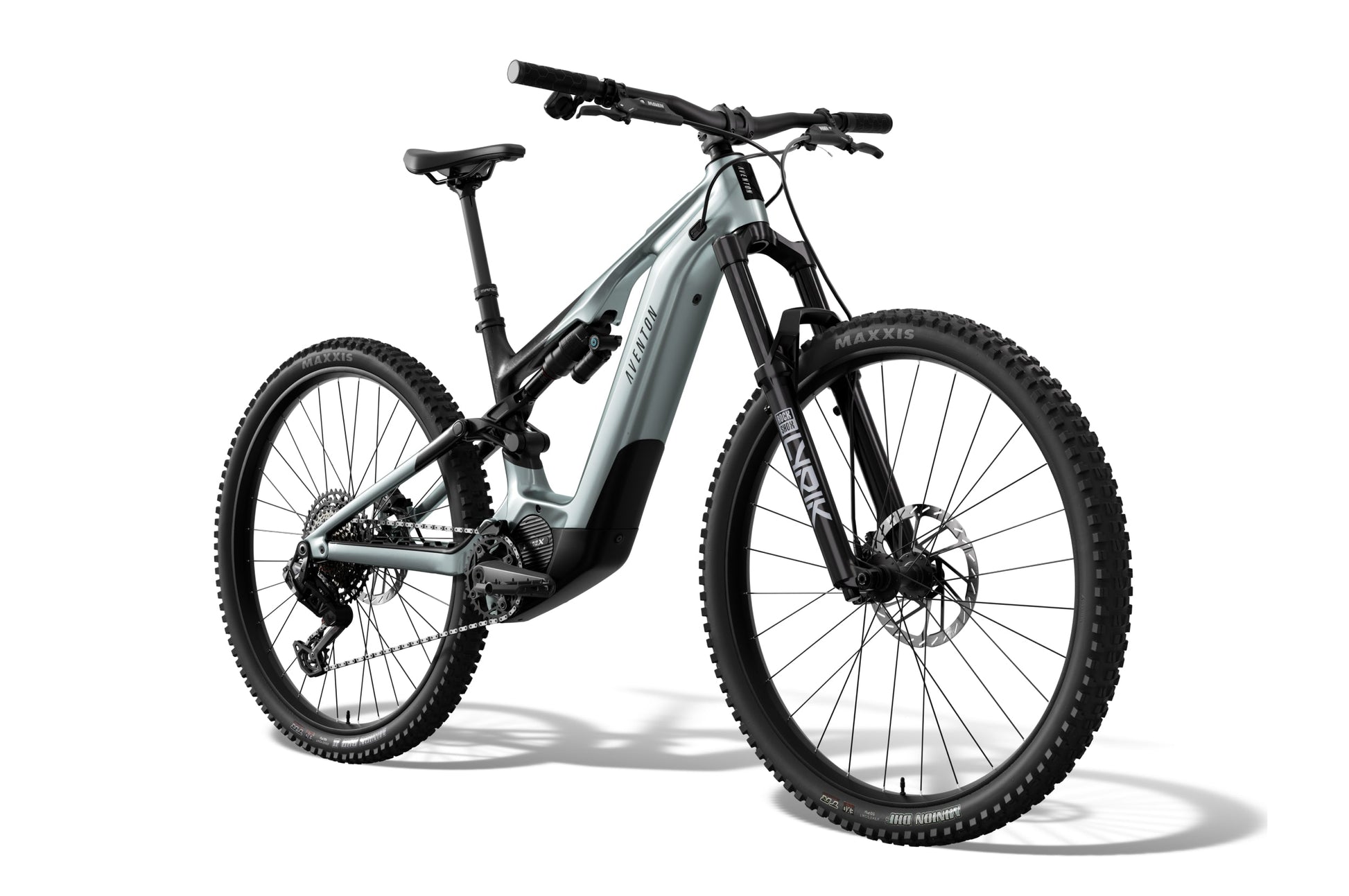 Aventon Current EXP Glacier Mint eMTB rear angle