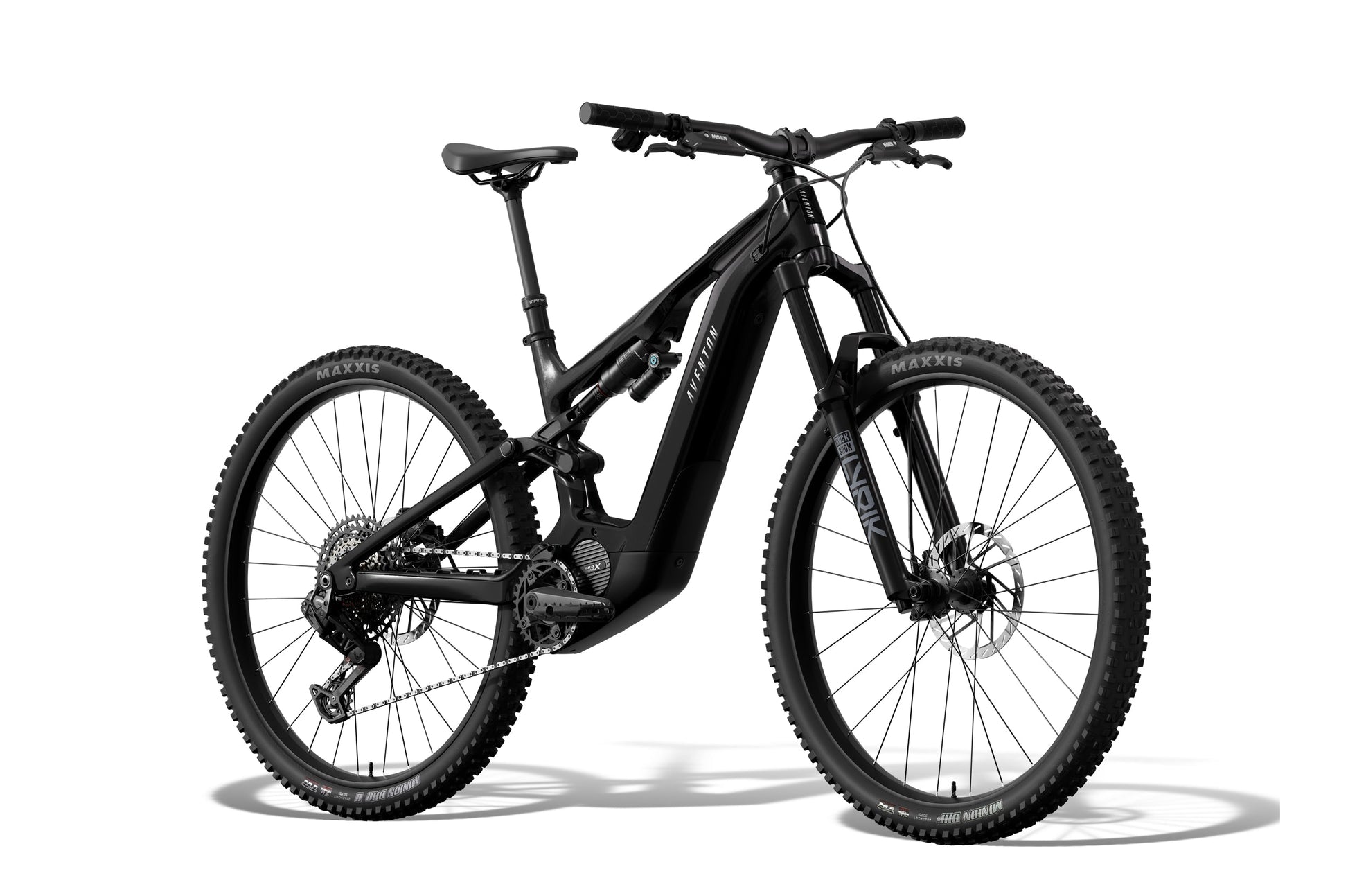 Aventon Current EXP Midnight Black eMTB rear angle