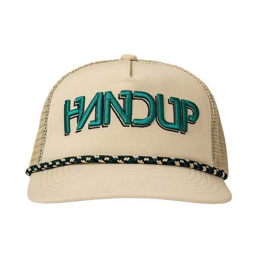 Handup Trucker Hat - Cream/Green