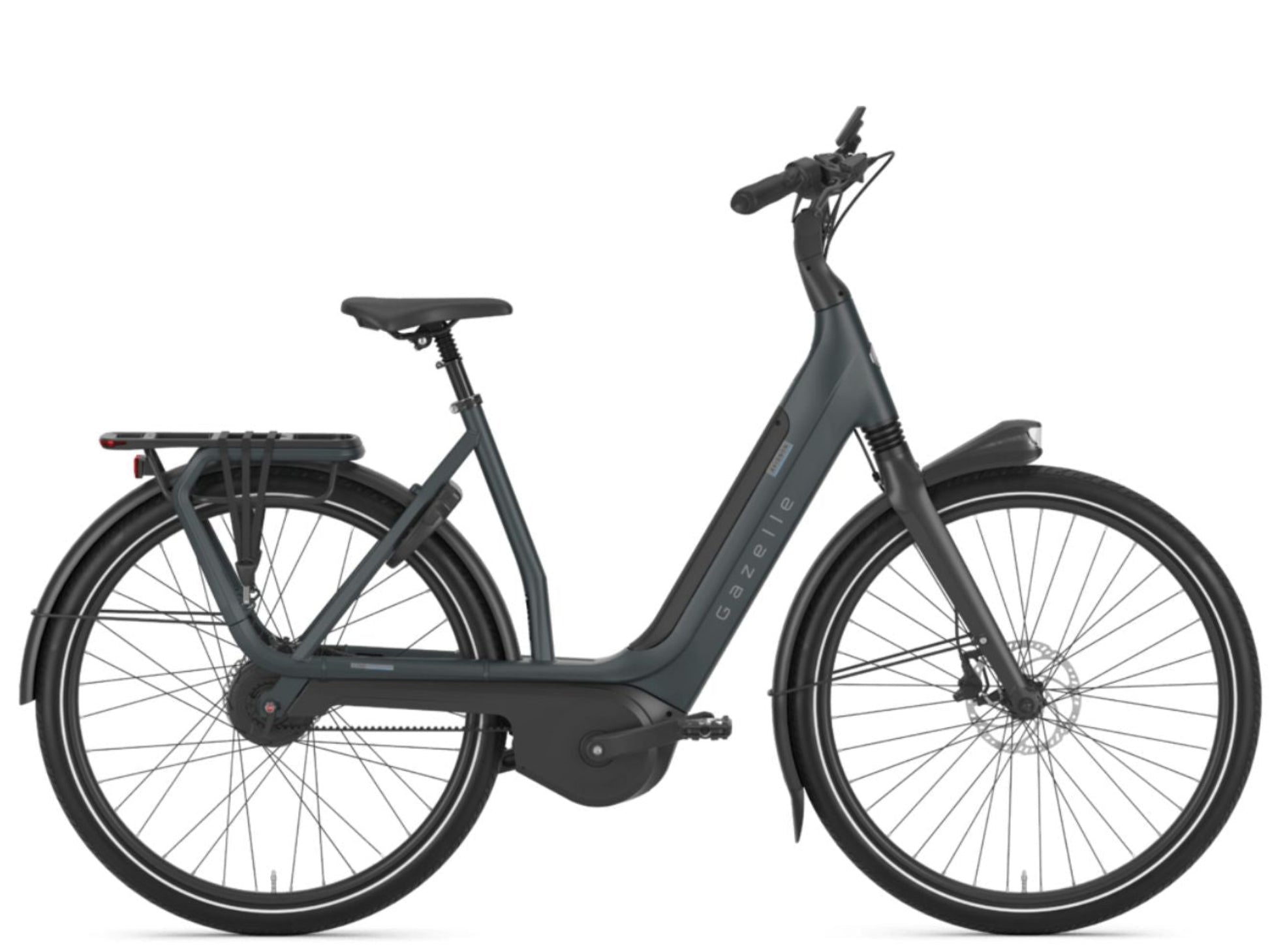 Gazelle Avignon C380 tealgrey matte Side profile