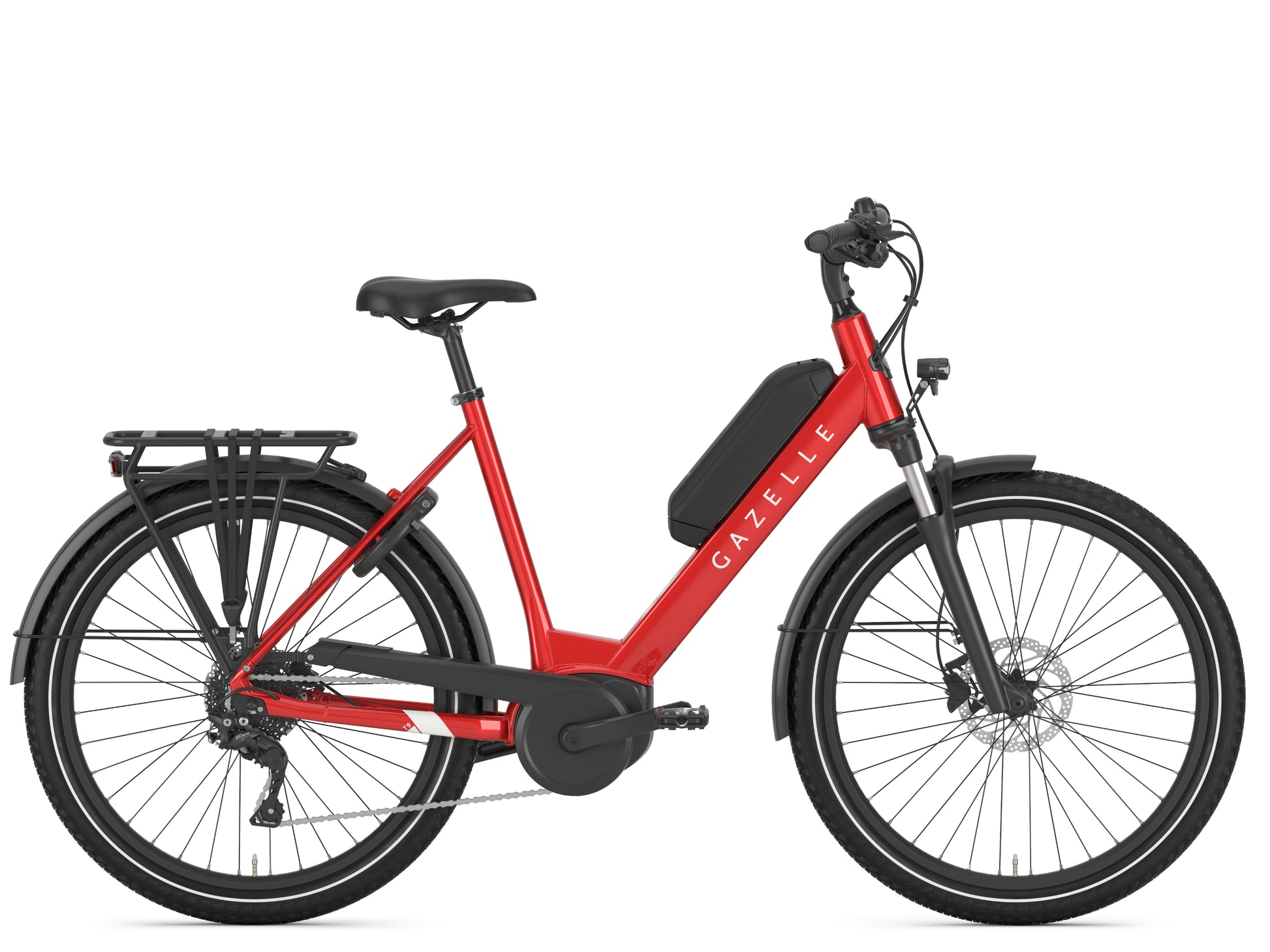 gazelle fahrrad outlet Gazelle Medeo T9 HMB Low-Step Champion Red / 55