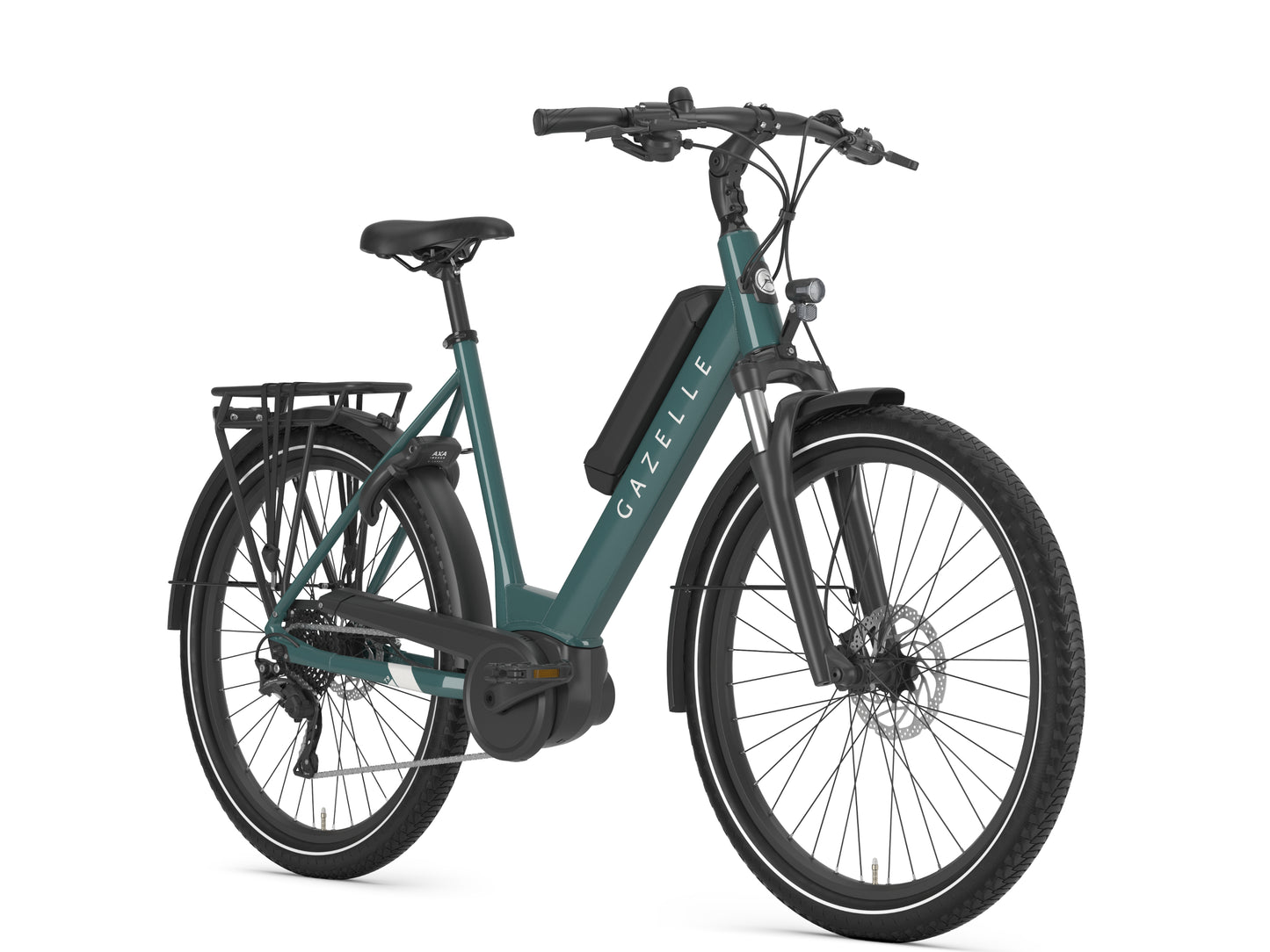 Gazelle Medeo T9 City Thyme green Forward facing view