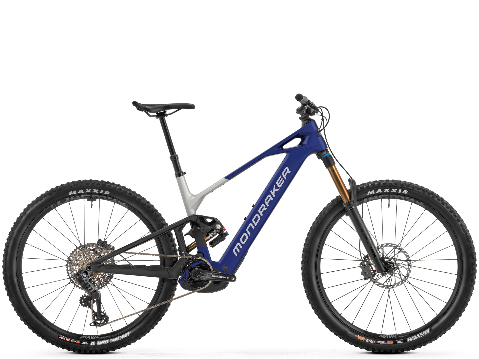 Mondraker Crafty Carbon RR Enduro eMTB Admiral blue Side profile 