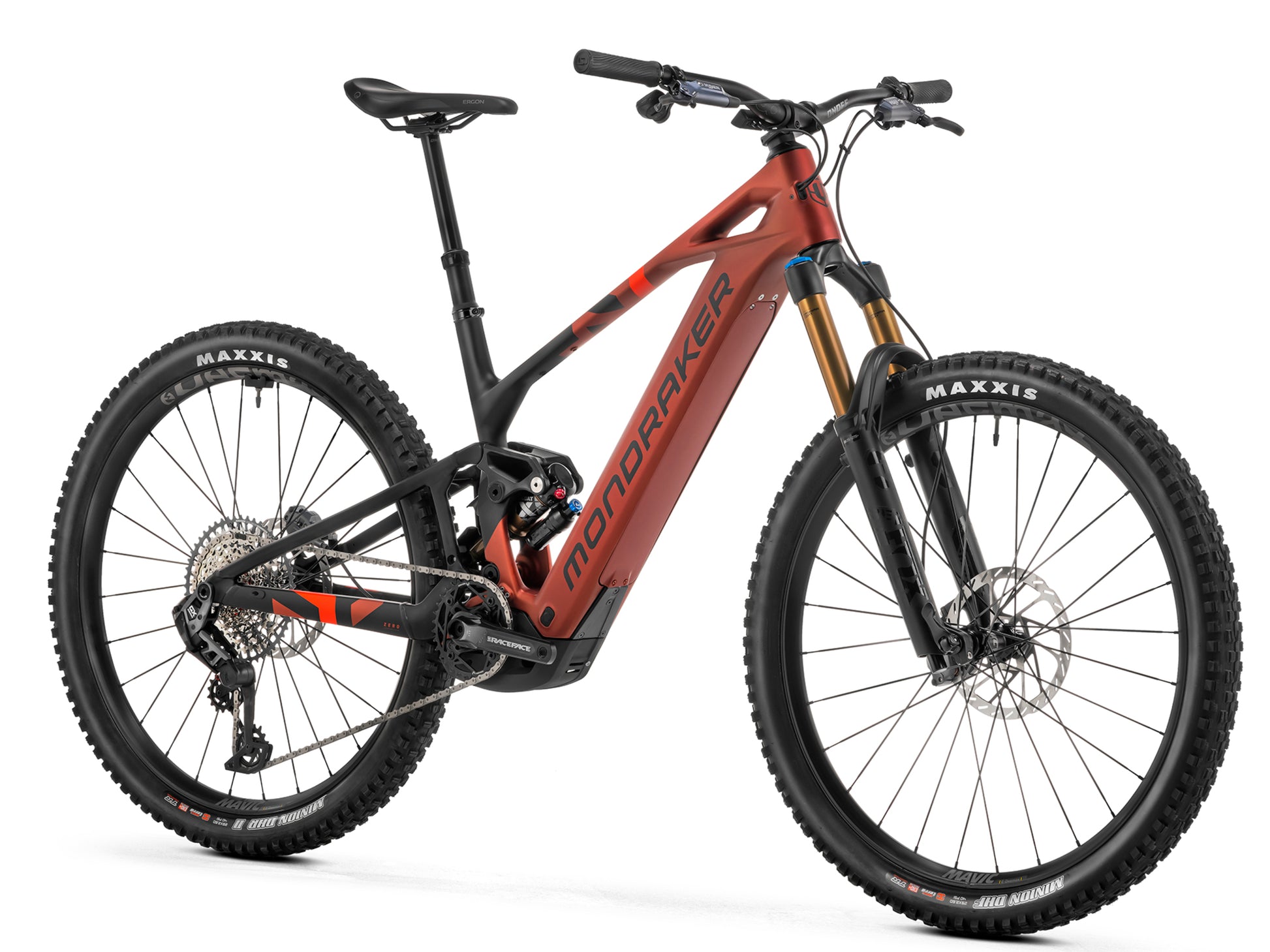 Mondraker Crafty Carbon RR Enduro eMTB Earth red Forward facing