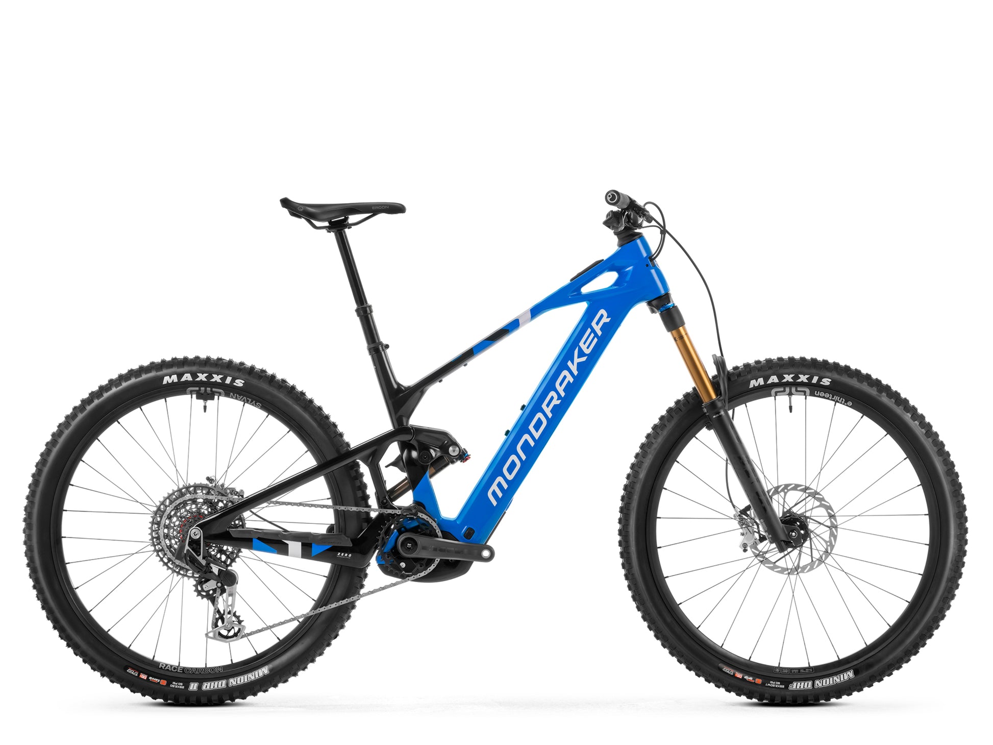 Mondraker Crafty Carbon RR SL Enduro eMTB Carrera blue Side profile