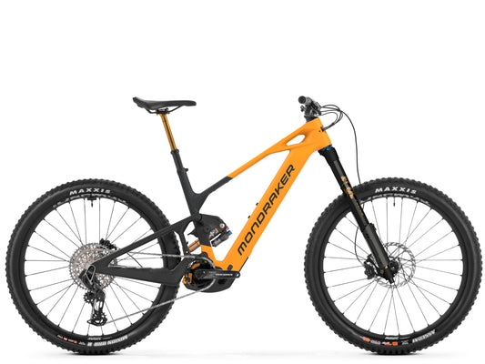 Mondraker Crafty Carbon RR S Full Suspension eMTB Enduro Dense yellow Side profile