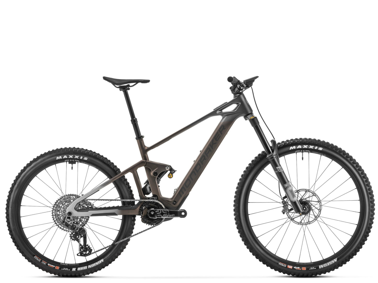 Mondraker Dune RR Full Suspension eMTB Bronze Side profile