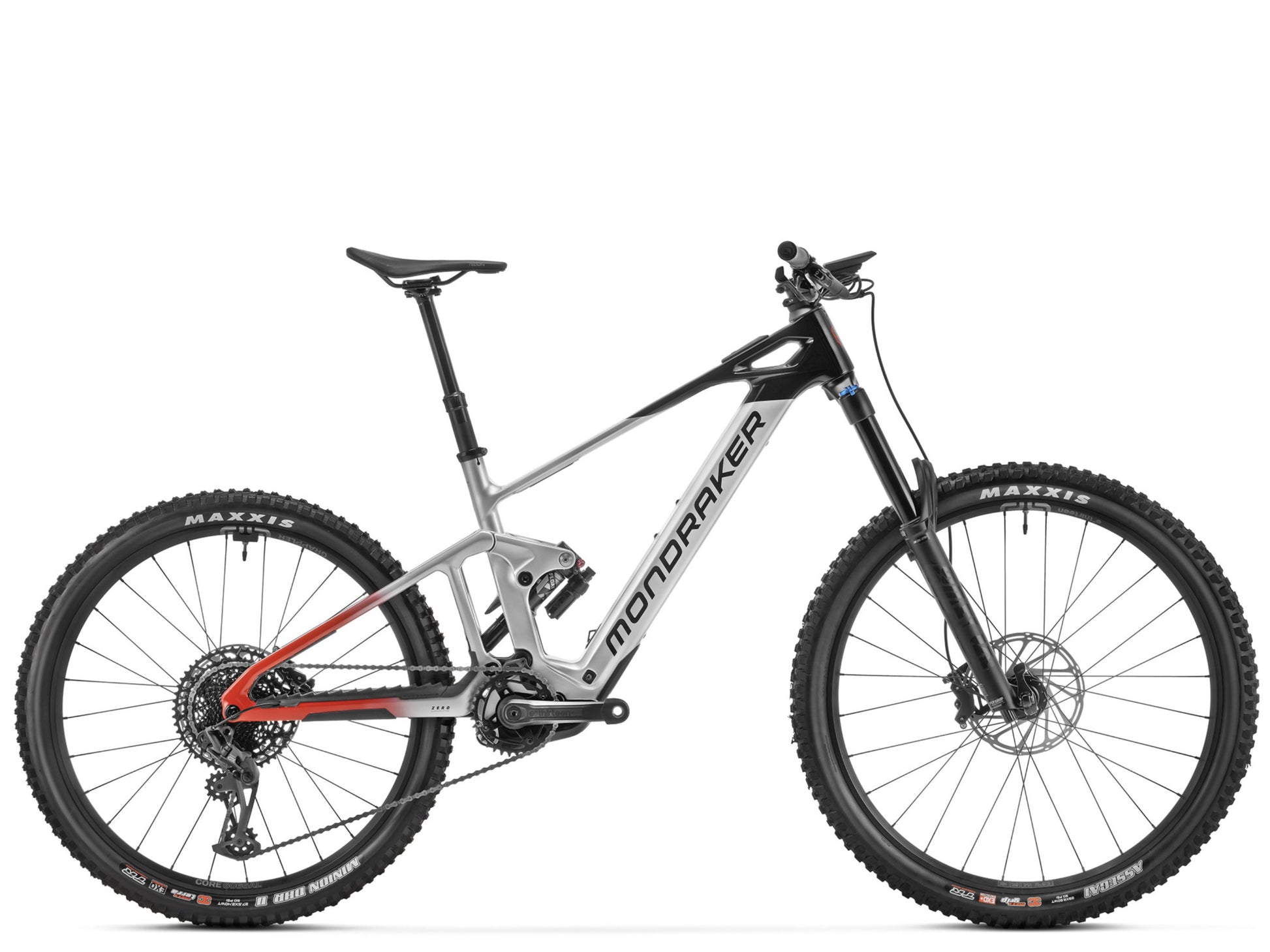 Mondraker Dune R Racing silver Full suspension eMTB side profile