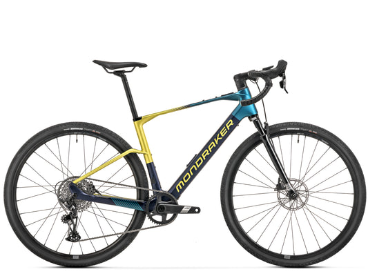 Mondraker Dusty R Electric gravel bike Midnight blue Side profile
