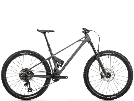 Mondraker Foxy Carbon R Dual Suspension Enduro Mountain bike Nimbus grey SIde profile