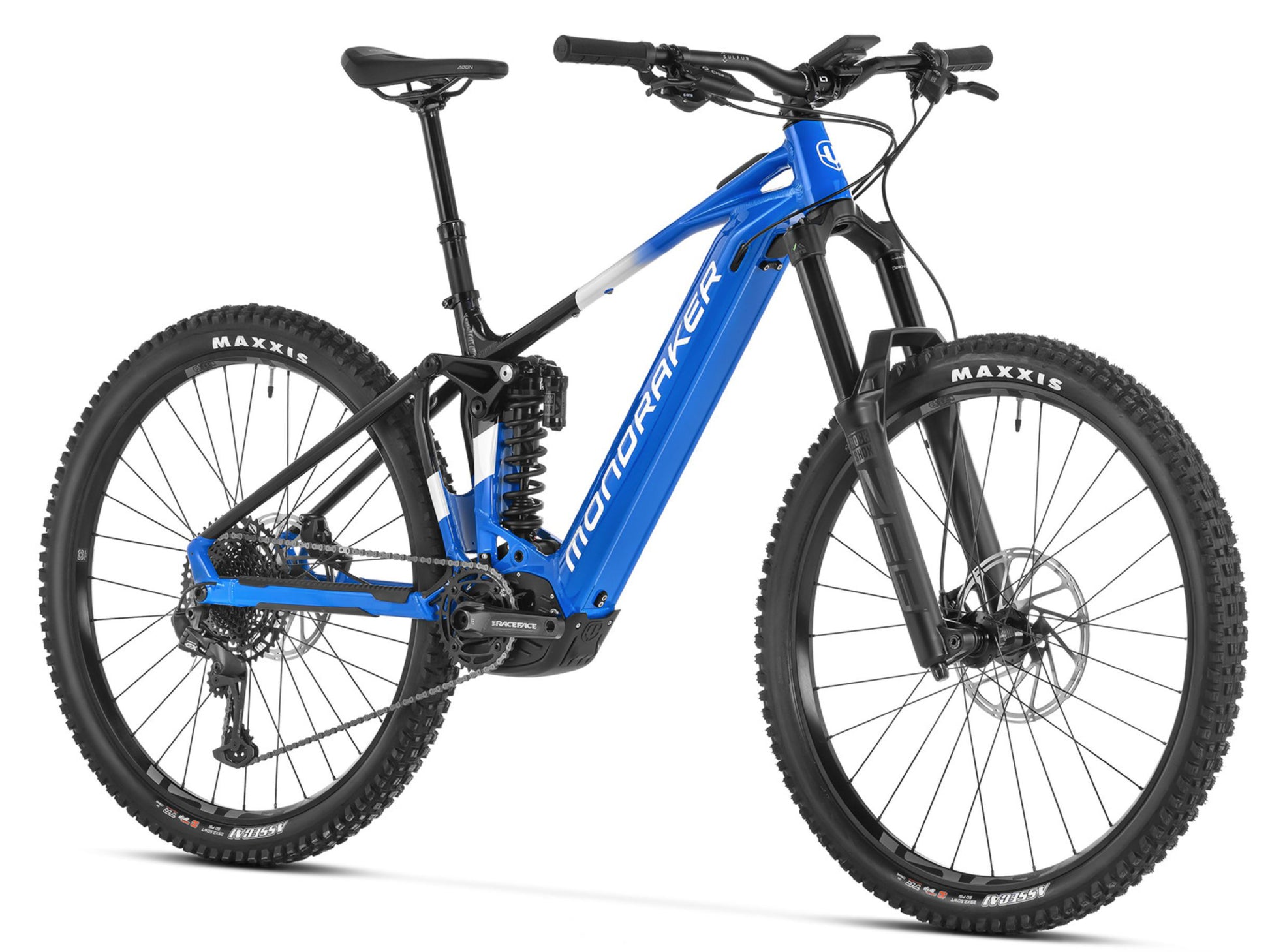 Mondraker Level R Full suspension emtb Enduro Carrera blue Forward facing view