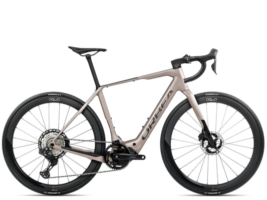 Orbea Denna M10i Gravel Road / commuter Electric bike Nickel matte / carbon raw gloss Side profile 