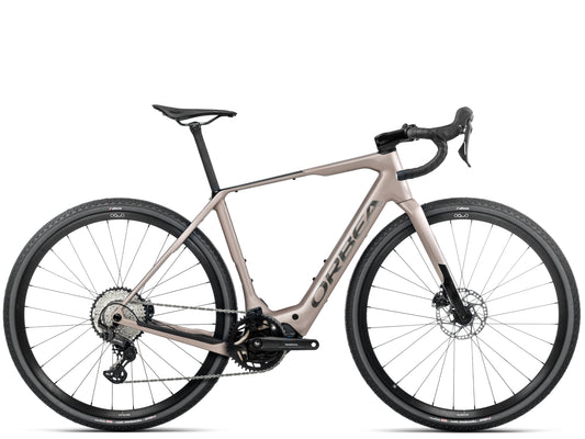 Orbea Denna M30 Gravel Road / commuter Electric bike Nickel matte / carbon raw gloss Side profile 