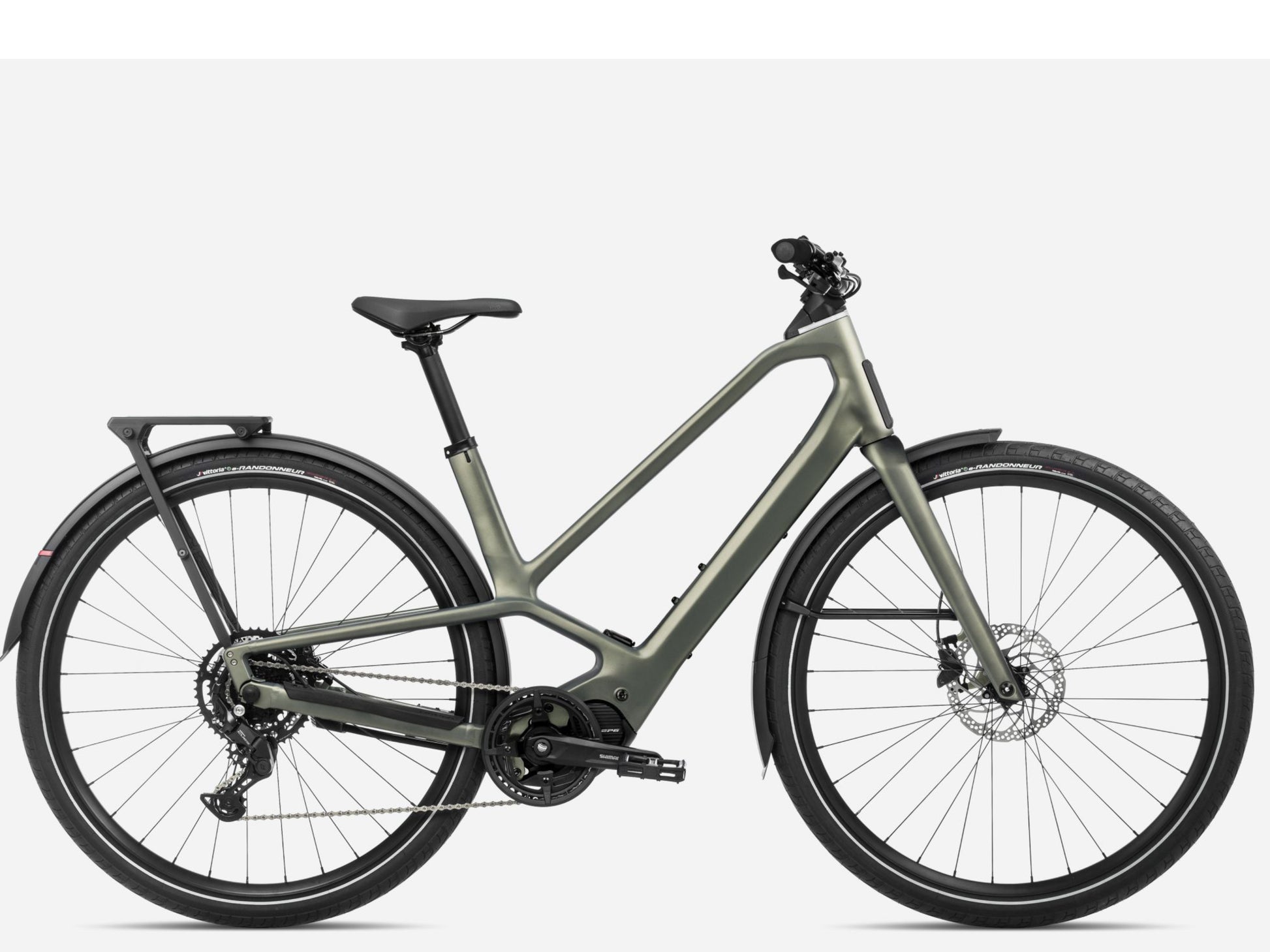 Orbea Diem 30 Road / commuter eBike Spaceship green matte Side profile