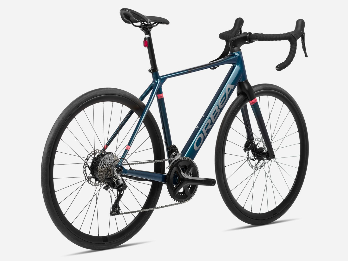 Orbea Gain D50 Gravel Road eBike Borealis blue gloss / black matte Rear facing view 