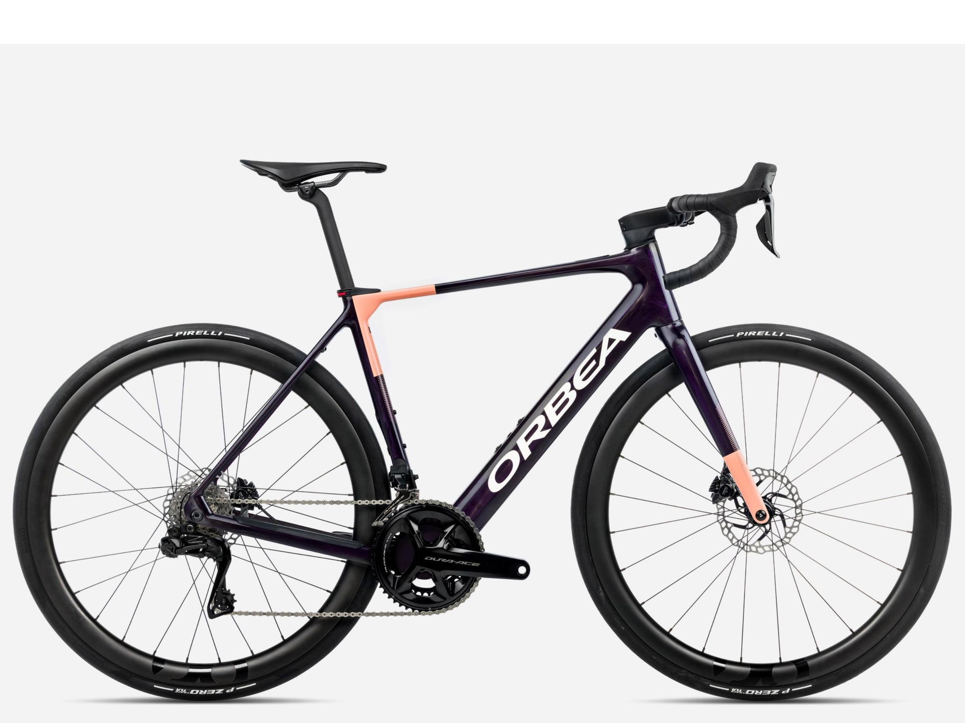 Orbea Gain M10I Gravel Road eBike Fantasy purple carbon view gloss / orange cloud matte Side profile 