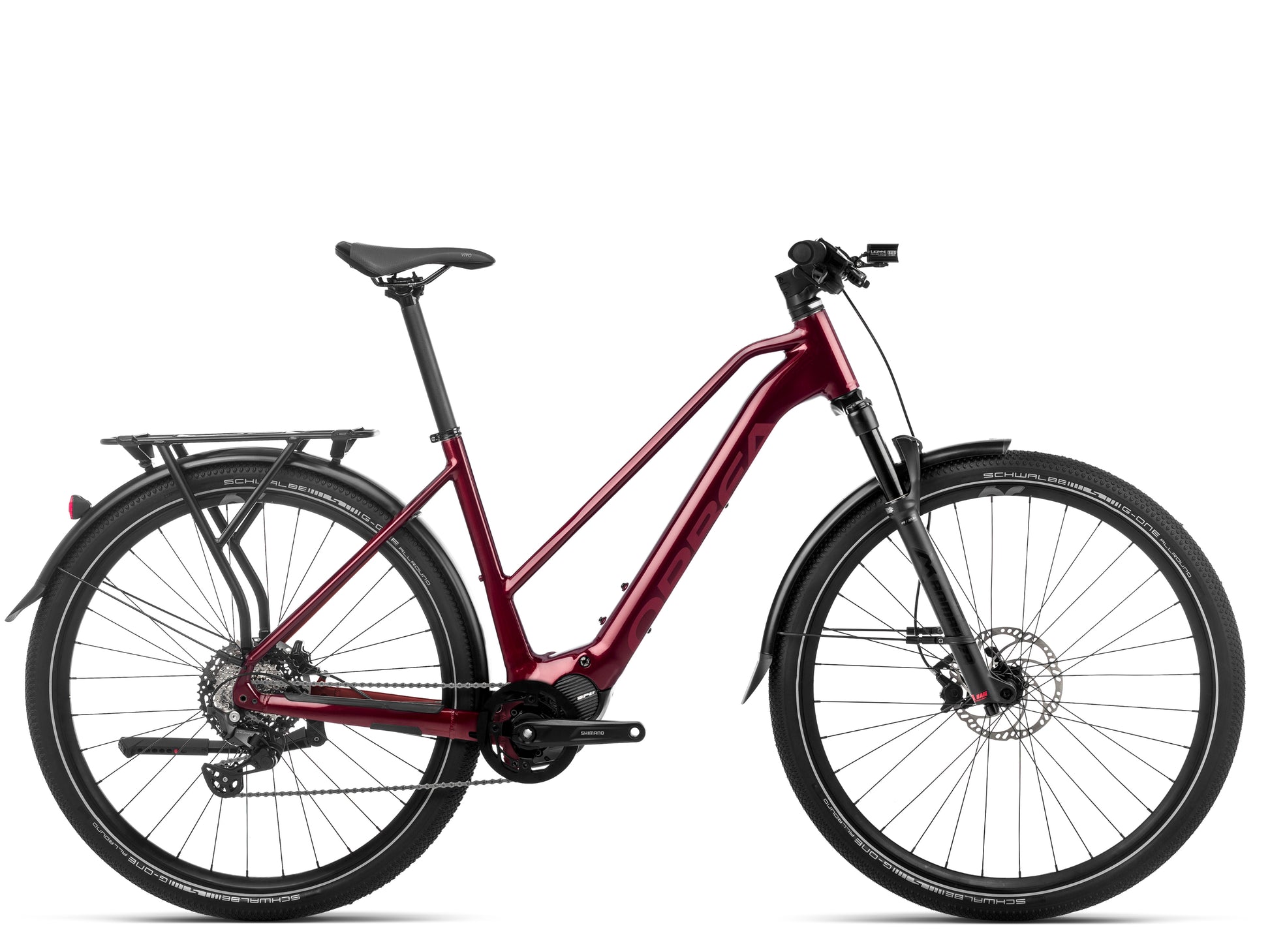 Orbea Kemen Mid 30 Electric bike Leisure / Road / commuter Deep red Side profile