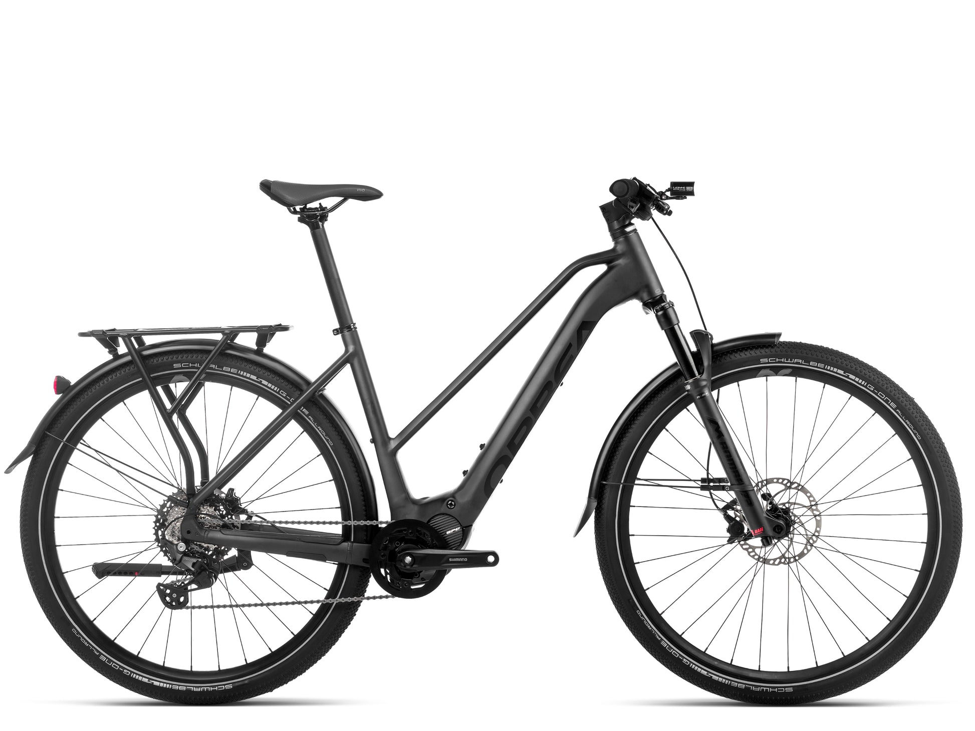 Orbea Kemen Mid 30 Electric bike Leisure / Road / commuter Metallic black Side profile