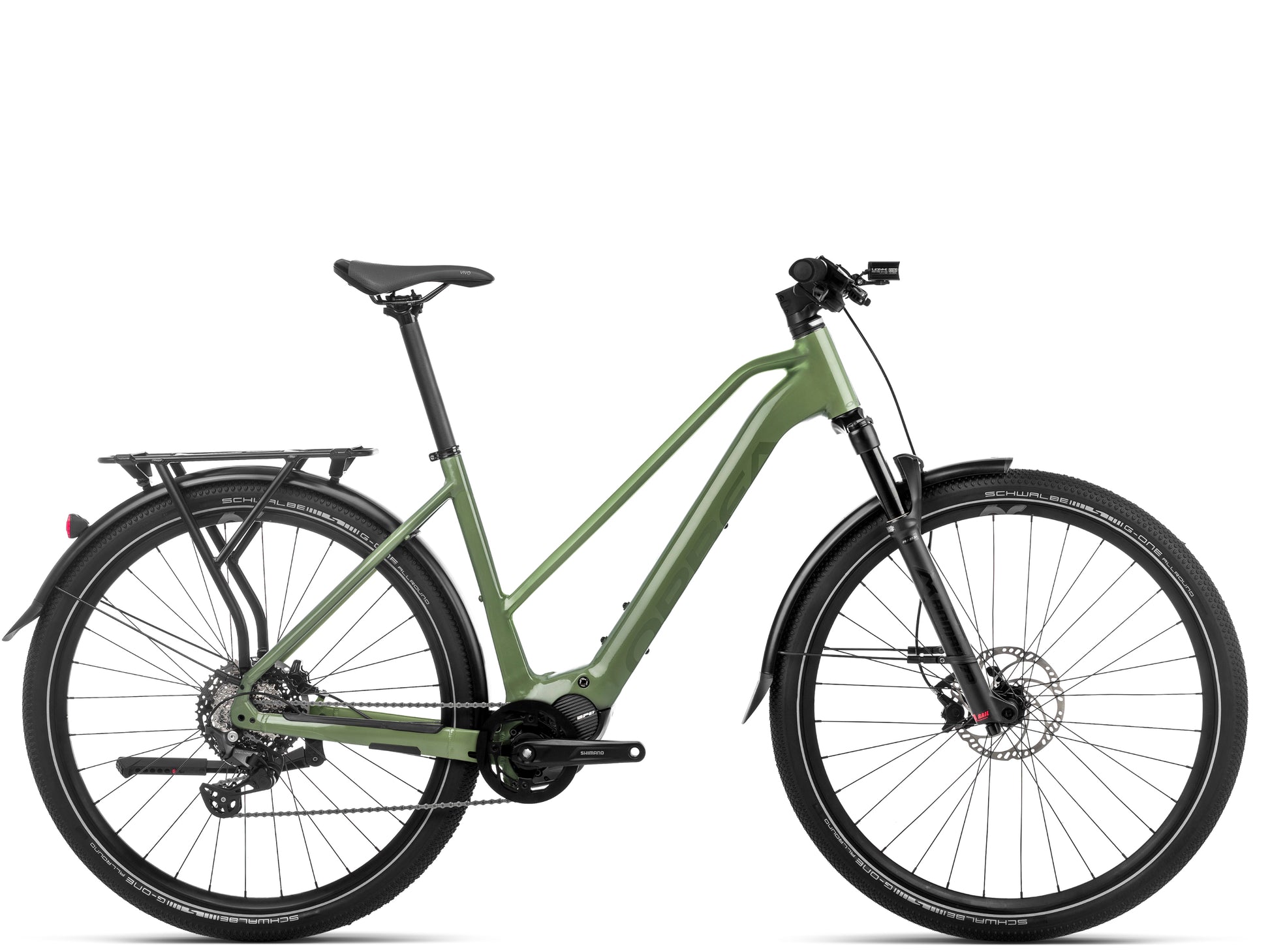 Orbea Kemen Mid 30 Electric bike Leisure / Road / commuter Urban green Side profile