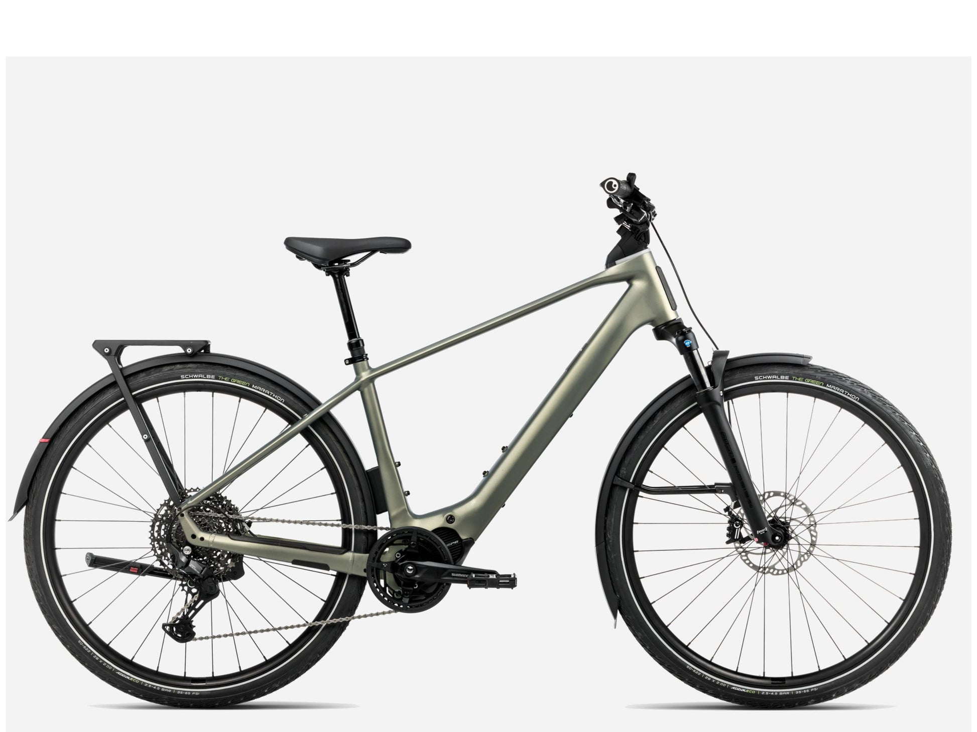 Orbea Kemen Tour 10 Touring Commuter Spaceship green matte Side Profile