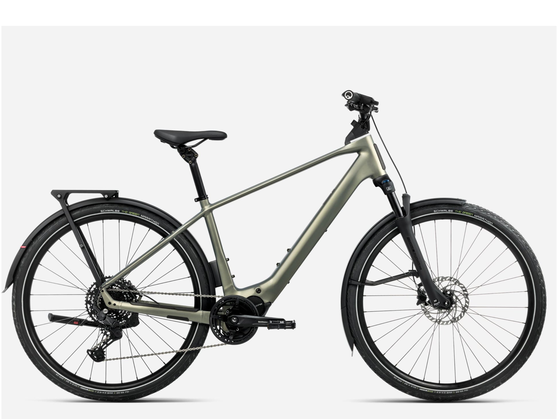 Orbea Kemen Tour 20 Touring Commuter Spaceship green matte Side Profile