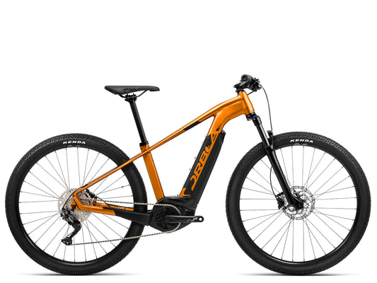 Orbea Keram 10 Hardtail eMTB Orange / black Side profile