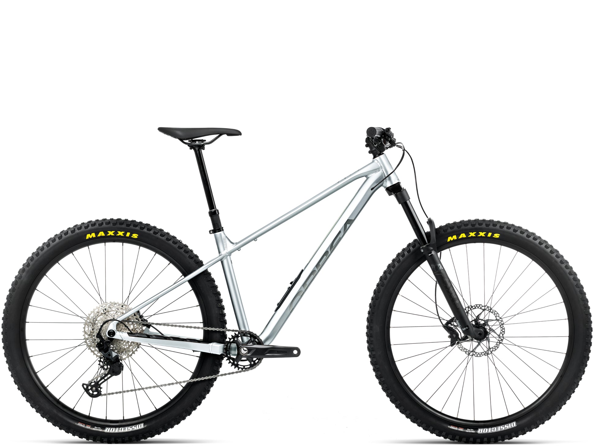 Orbea Laufey H10 Hardtail Mountain bike Smooth silver matte / titanium gloss Side profile