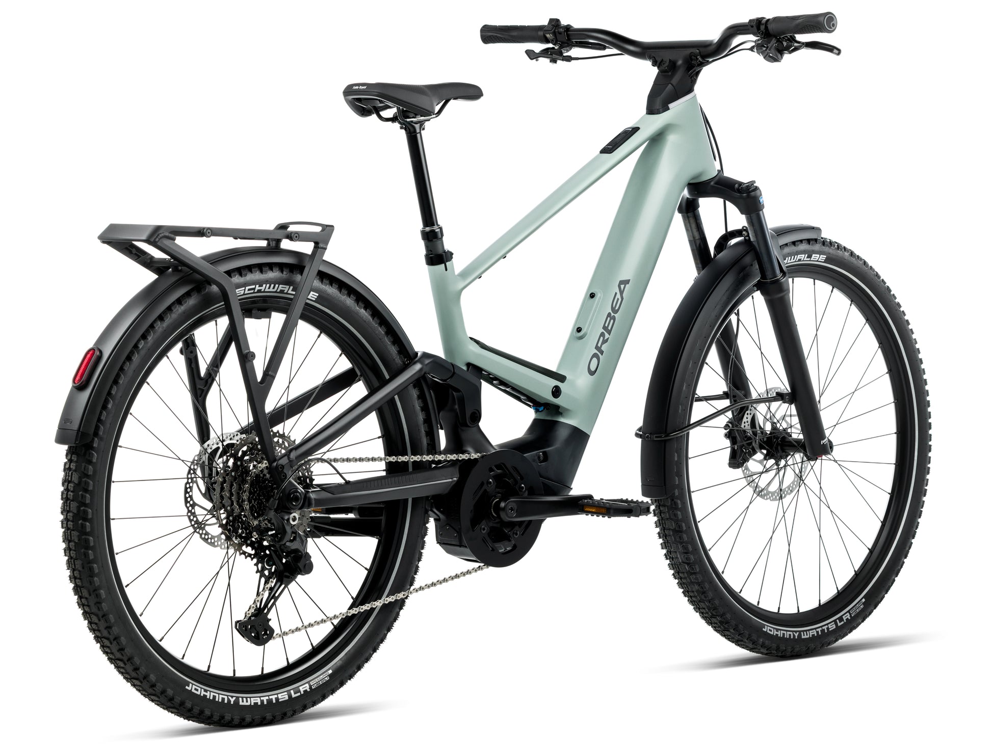 Orbea Muga 20 28MPH Blue stone / diamond black matte Mid step Road commuter Back view