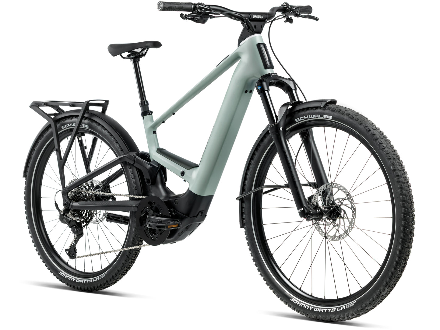 Orbea Muga 30 28MPH Blue stone / diamond black matte Mid step Road commuter Front view