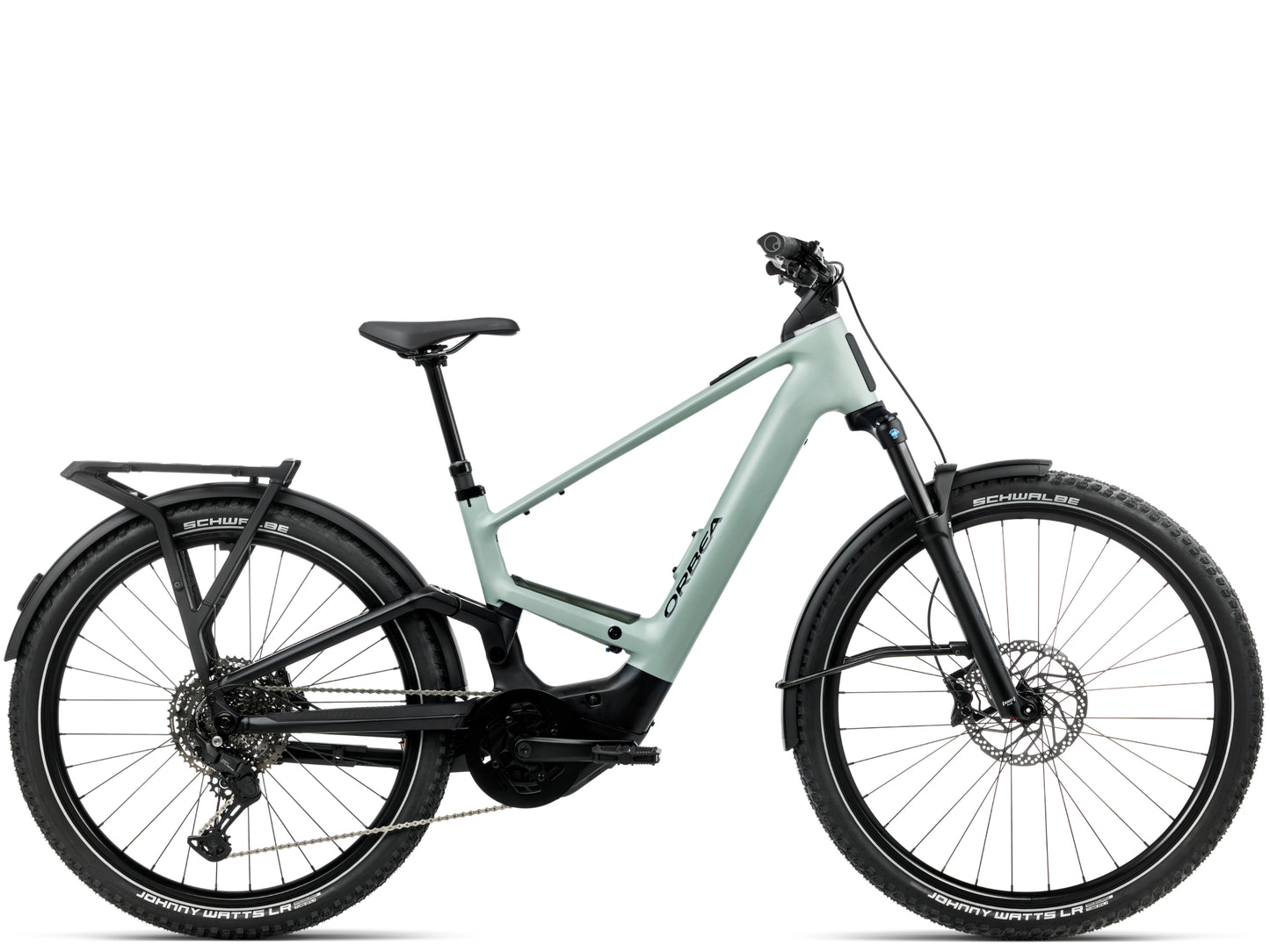 Orbea Muga 30 28MPH Blue stone / diamond black matte Mid step Road commuter Side profile