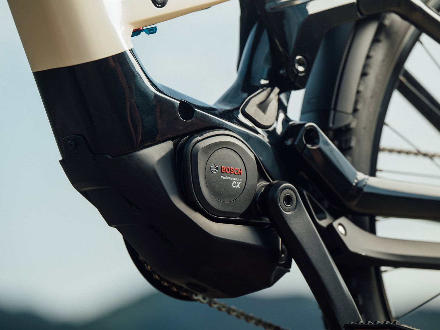 Orbea Muga 28MPH Mid step Road commuter Bosch motor closeup